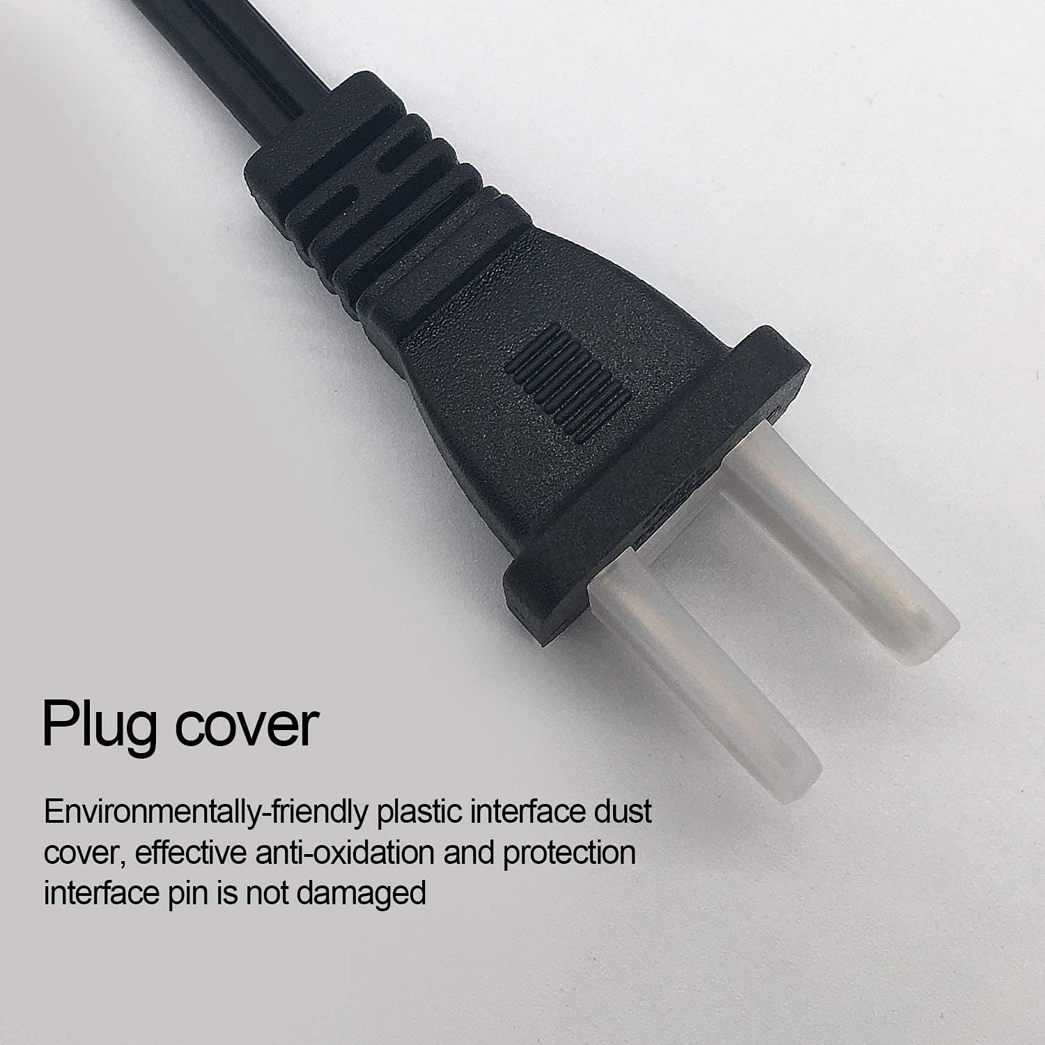 5ft AC Polarized Power Cable Cord for VIZIO TV Models D55U-D1, D58U-D3, D65U-D2 - Replacement Power Supply Cord for Home Theater & Entertainment Systems