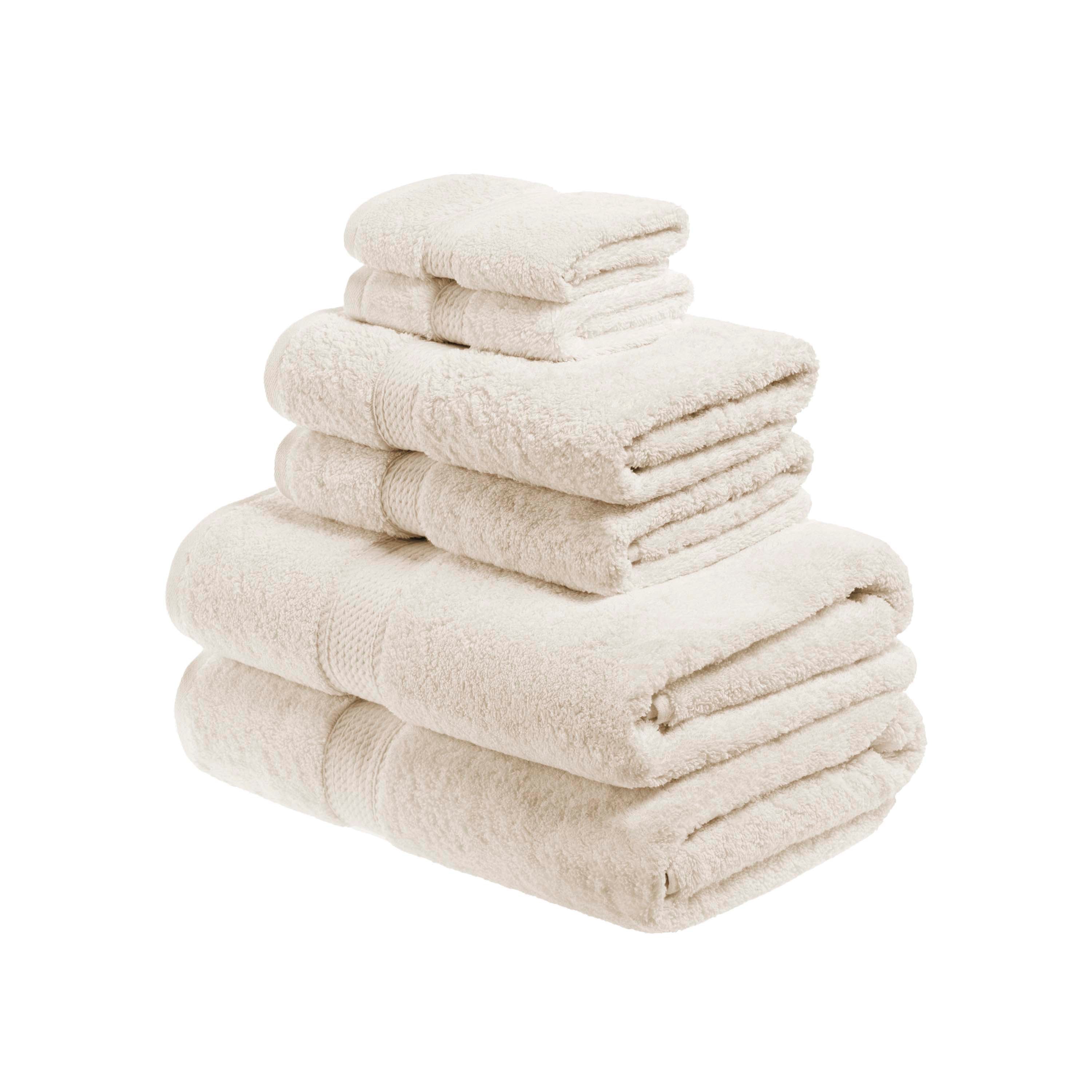 Premium 6-Piece Egyptian Cotton Towel Set - Ultra Soft, Heavyweight & Luxurious Bath Towels for Spa, Hotel & Home Use