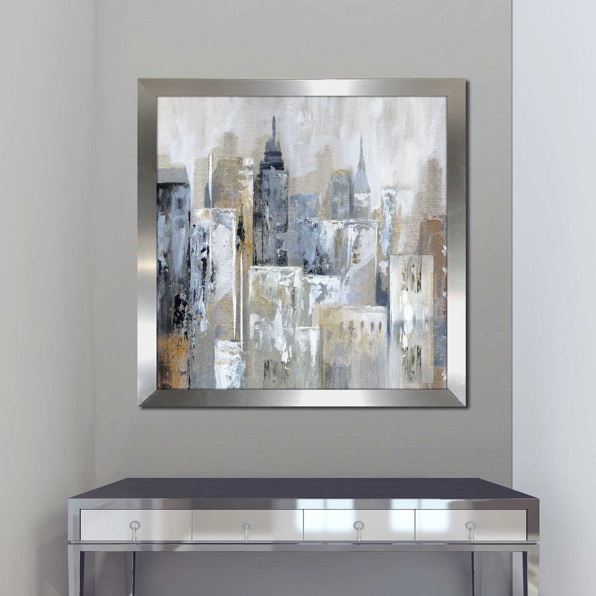 Bay City Reflection by Nan - Premium Acrylic Wall Art Print - Modern Home & Office Decor for Living Room, Bedroom or Workspace