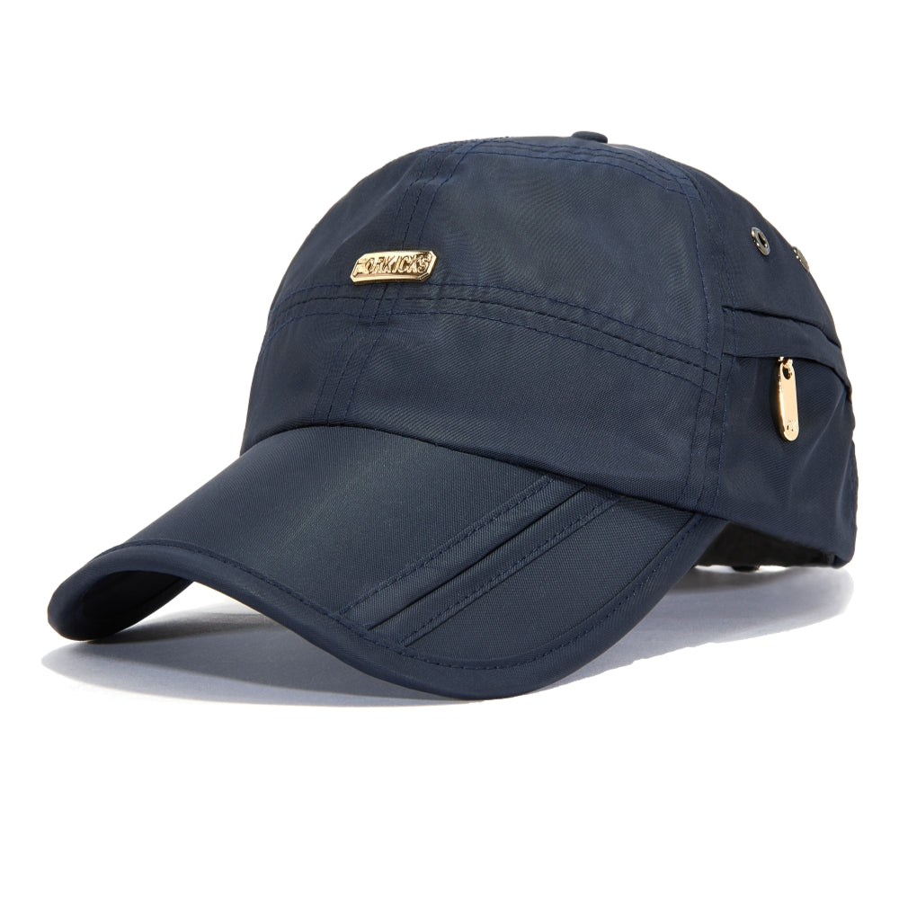 FORKICKS Side Zipper Navy Blue Sneakers - Comfortable & Stylish Shoes for Walking, Running & Casual Wear