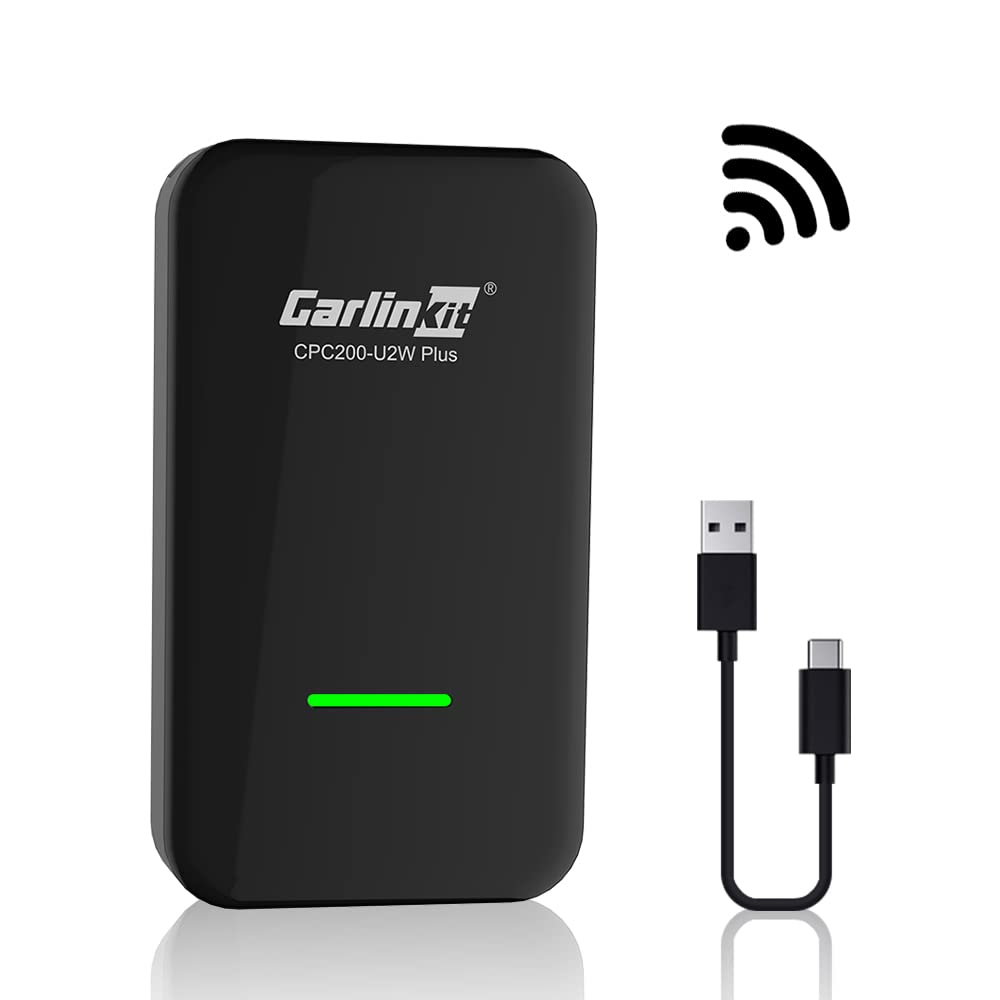Carlinkit 3.0 Wireless CarPlay Adapter 2025 - Convert Wired CarPlay to Wireless for iPhone iOS 10+ (2015+ Car Models) | Seamless Music, Navigation & Calls While Driving