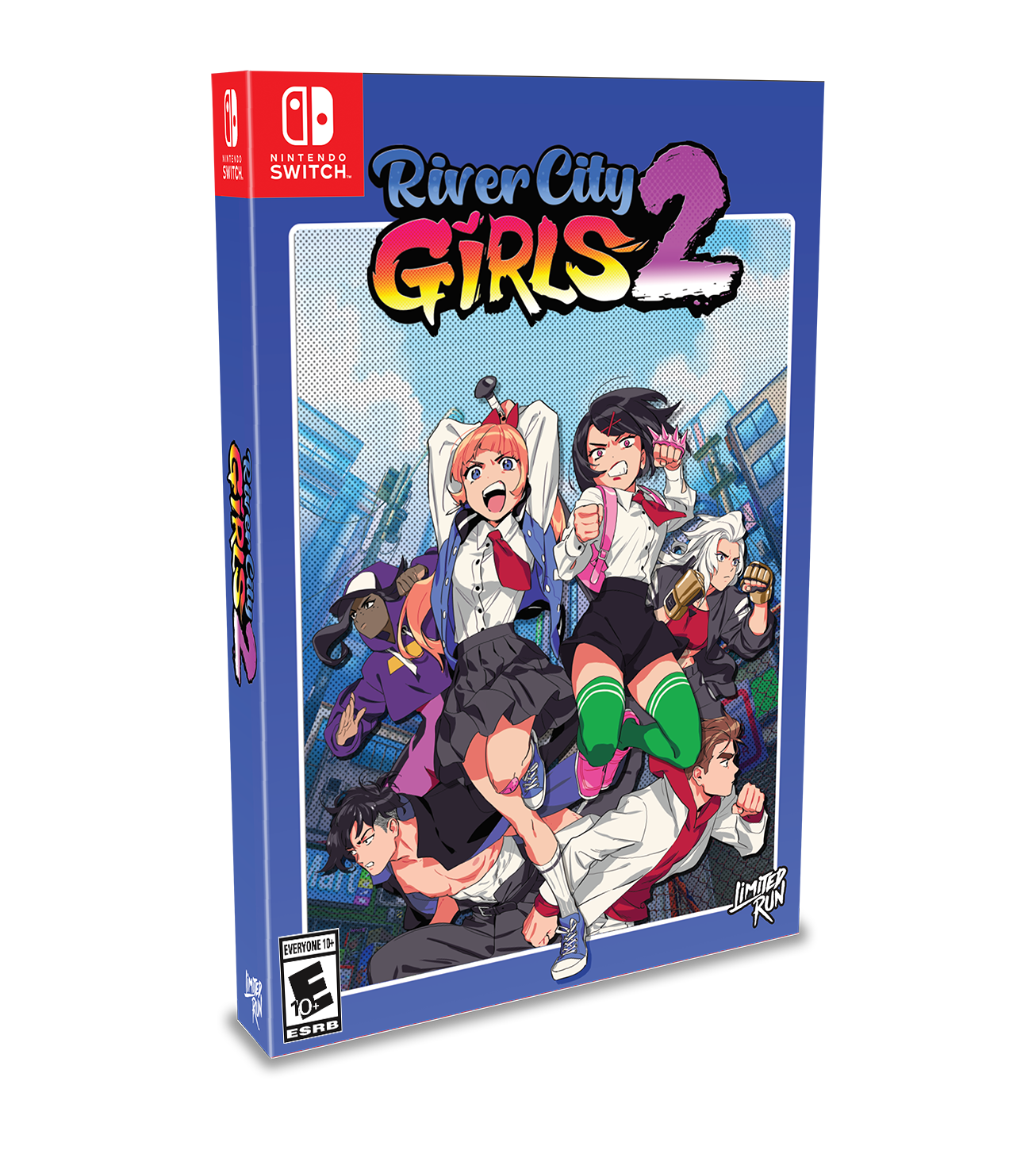 River City Girls 2 Classic Edition - Nintendo Switch Limited Run #161 - Retro Beat 'Em Up Game for Arcade-Style Multiplayer Fun at Home