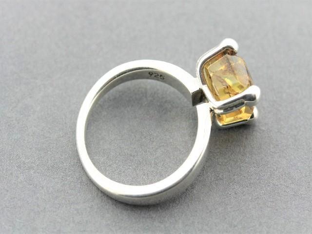 Princess Ring - Genuine Amber & Sterling Silver Jewelry for Women, Elegant Gift for Birthday, Anniversary & Special Occasions