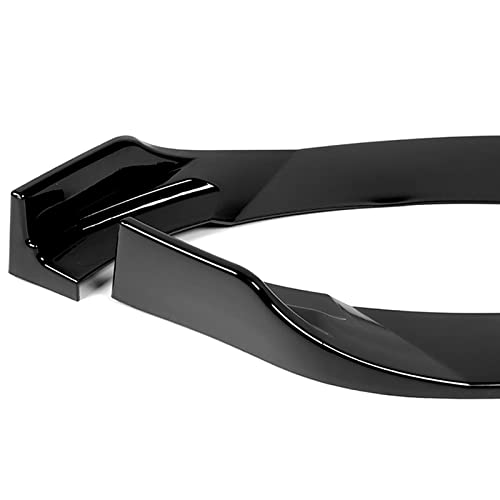 3PCS Front Bumper Lip Kit for 2012-2017 Hyundai Veloster Base | STP-Style Splitter Trim Protection Spoiler | Black Air Dam Chin Diffuser | Enhances Aerodynamics & Sporty Look for Street Racing & Car Shows