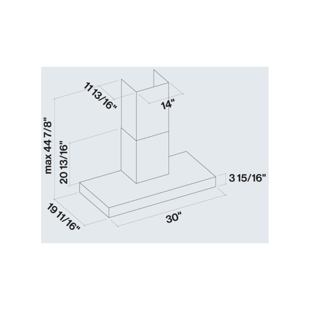 Falmec Line Pro NRS 600 CFM Stainless Steel Wall Mount Range Hood - 30