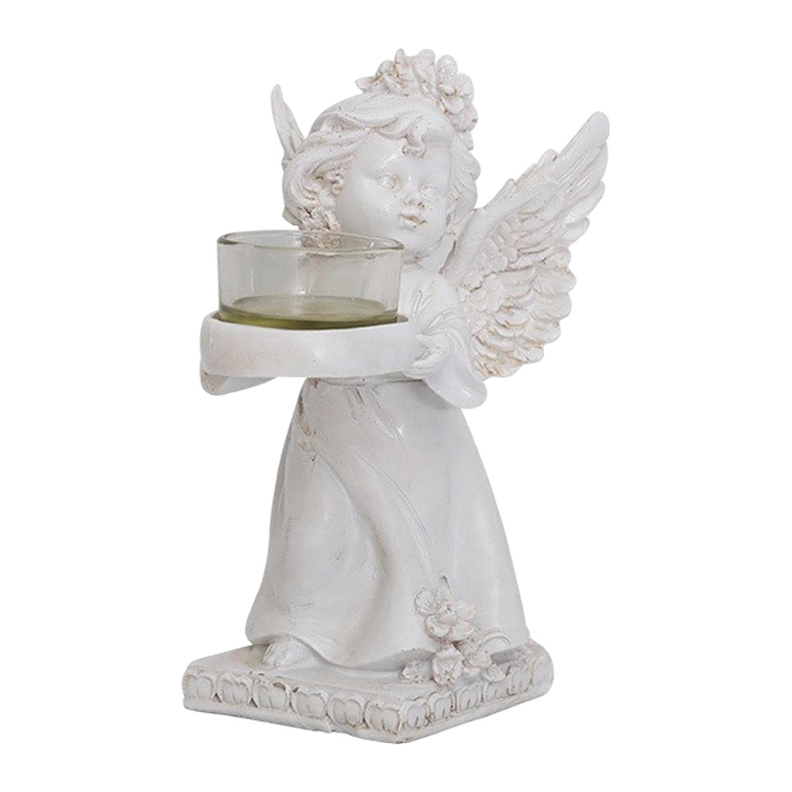 Balikha Decorative Angel Candle Holder - Angel Collection Figurine Statue for Tealight Candles, Memory Christmas Decor, Grief & Bereavement Gift | Perfect for Home Altars, Memorial Displays & Holiday Centerpieces