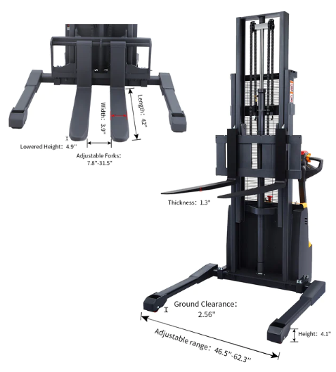 Apollolift A 3030 Electric Walkie Stacker - 220