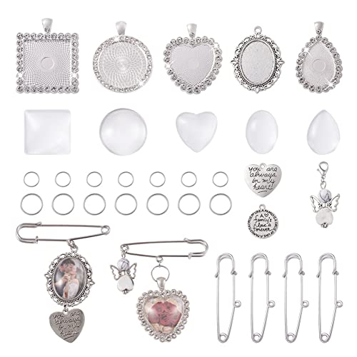 2-Antique Silver-56 mm Wide-1 Loop