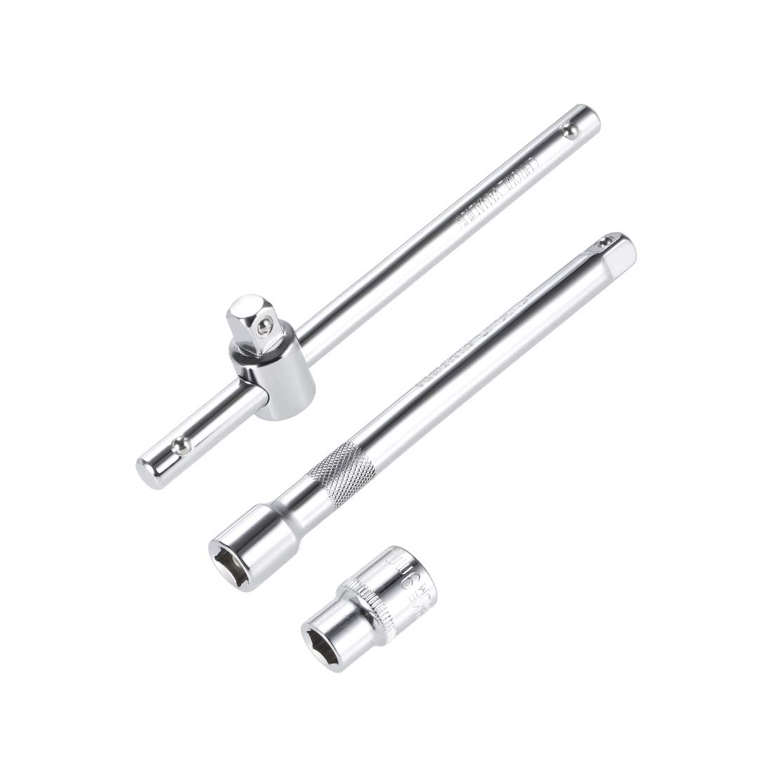 uxcell 3-Piece Socket Accessory Set - 9mm 6-Point Shallow Socket, 6.5