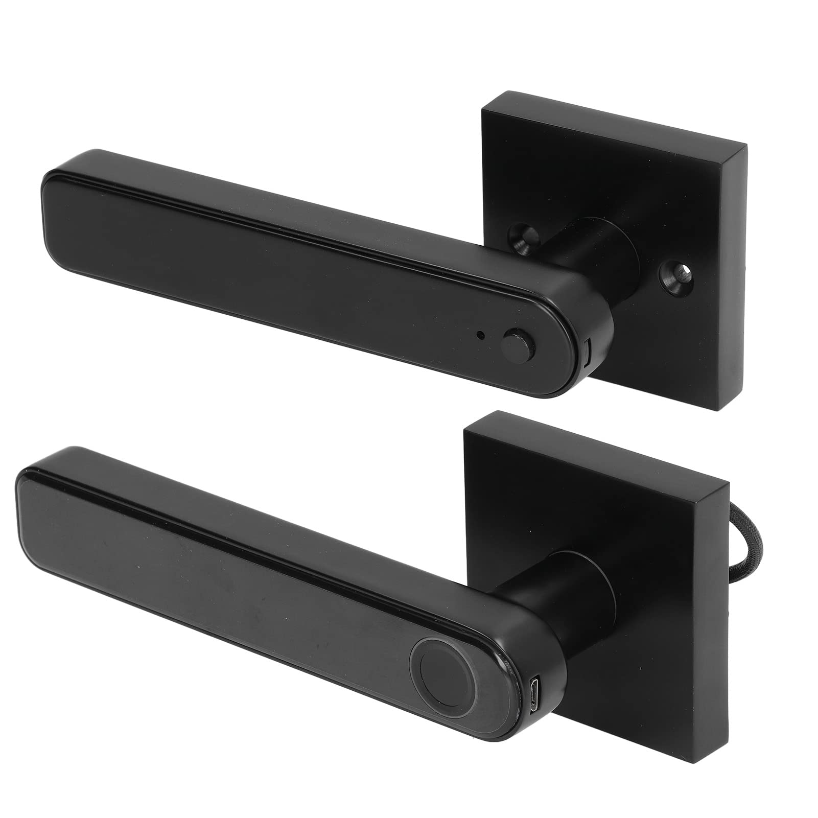 Smart Fingerprint Door Lock - 360° Recognition, Keyless Entry, Zinc Alloy Corrosion Resistant Handle Lock for Home & Office Security (Black) | Perfect for Apartments, Vacation Homes & Smart Home Systems