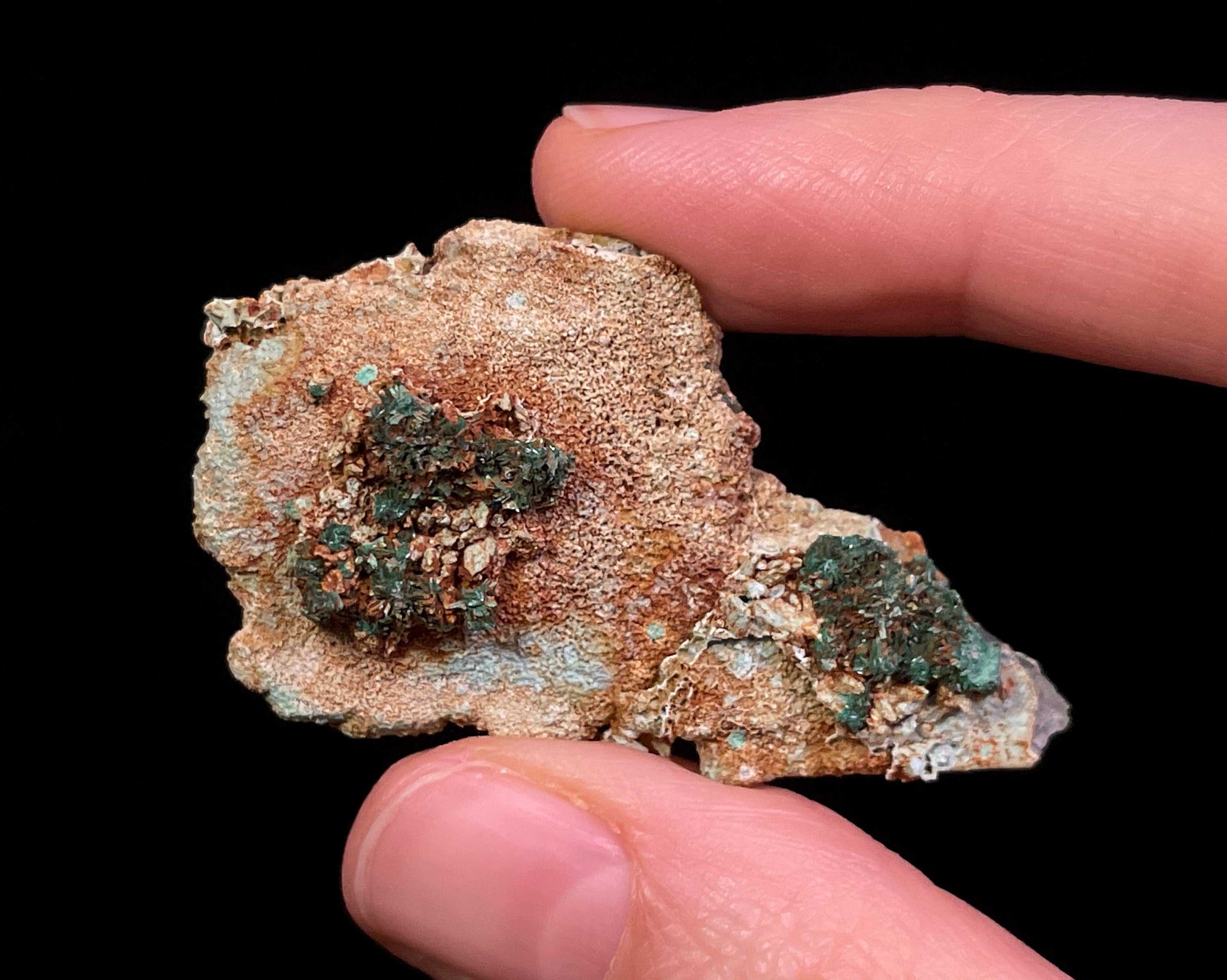 Natural Malachite and Chrysocolla on Quartz Floater Raw Crystal Cluster - Healing Stones for Home Decor, Housewarming Gift, Meditation & Energy Work (46411)