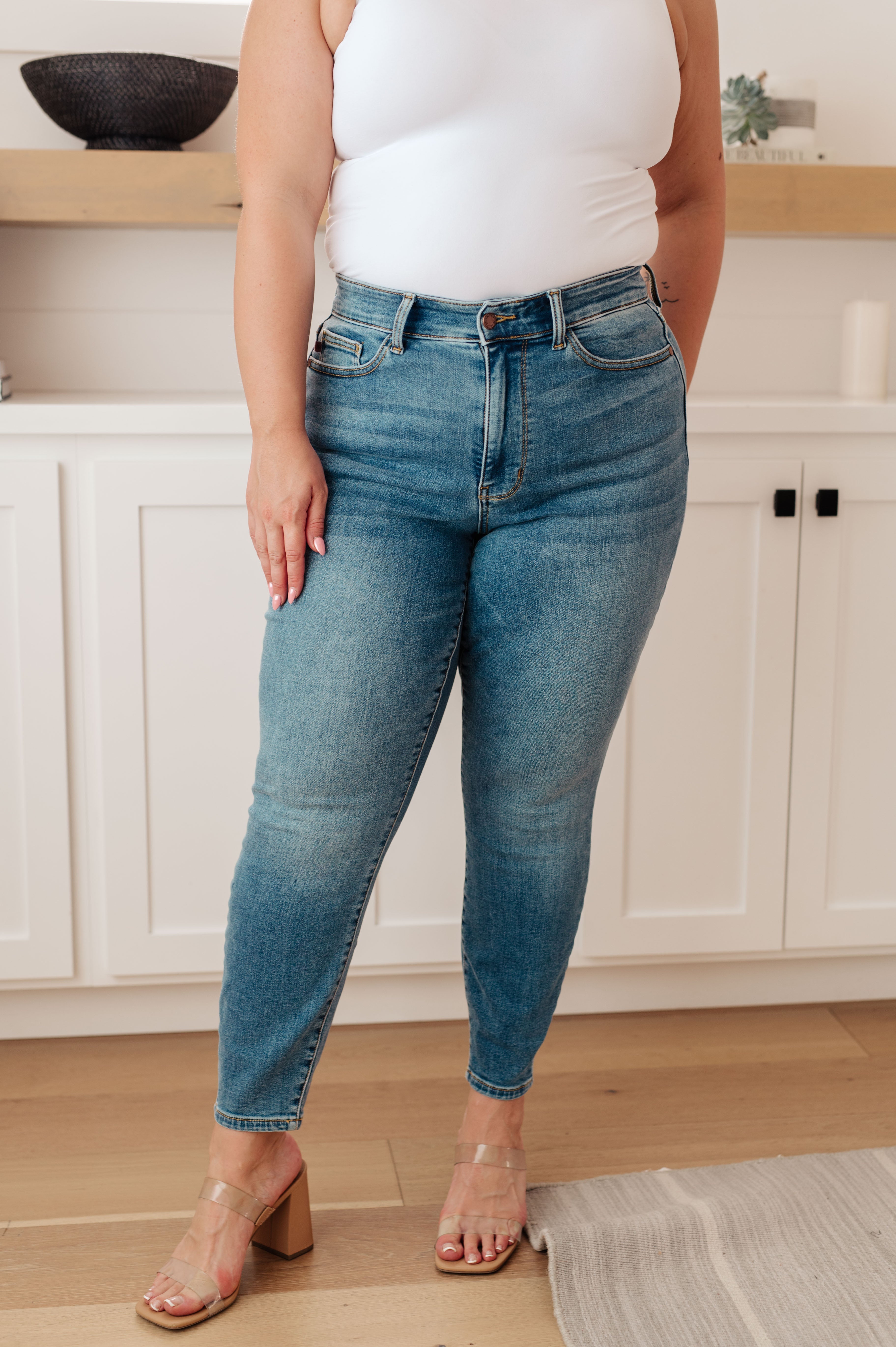 Bryant High Rise Thermal Skinny Jeans for Women - Warm Winter Stretch Denim Pants - Perfect for Cold Weather & Outdoor Activities