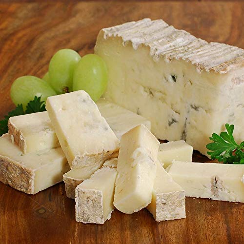 Authentic Italian Blue di Bufala Cheese - 8 lbs Whole Wheel | Premium Buffalo Milk Cheese for Charcuterie Boards, Gourmet Recipes & Wine Pairings