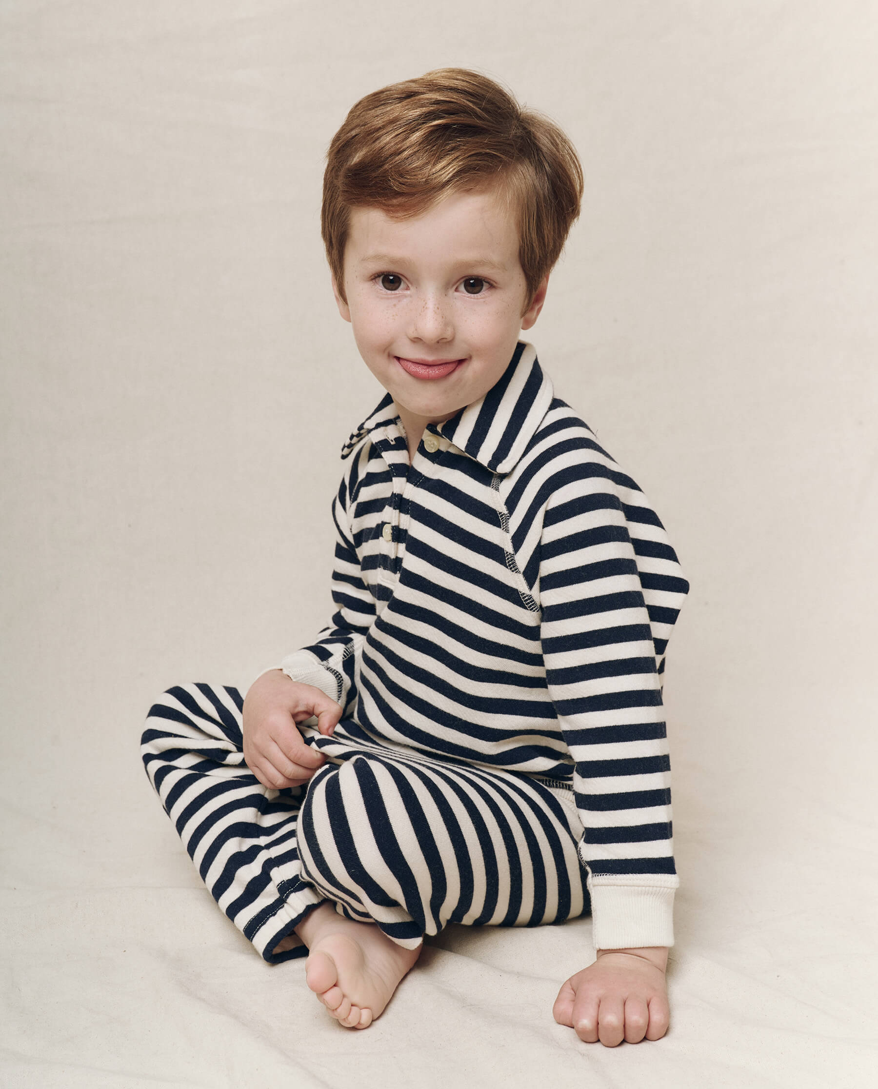 The Little Rugby Sweatshirt - Navy Sailor Stripe Style for Boys & Girls | Perfect for School, Sports & Casual Wear