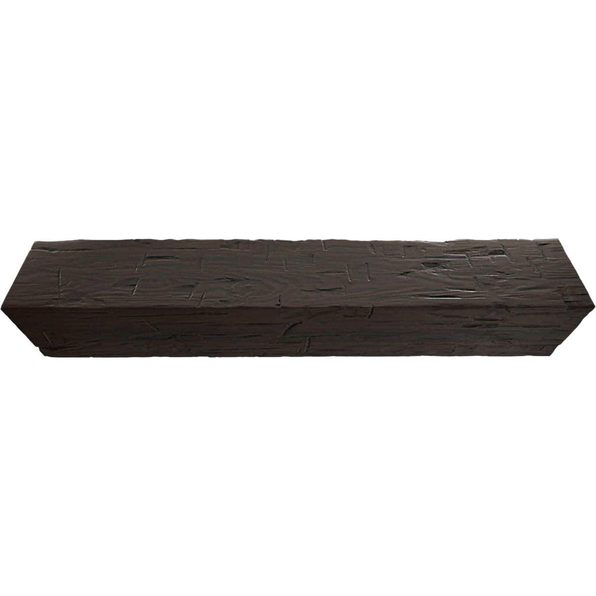 Ekena Millwork BMHH3C0080X060X096ZH 3-Sided U-Shaped Hand Hewn Endurathane Faux Wood Ceiling Beam - 8