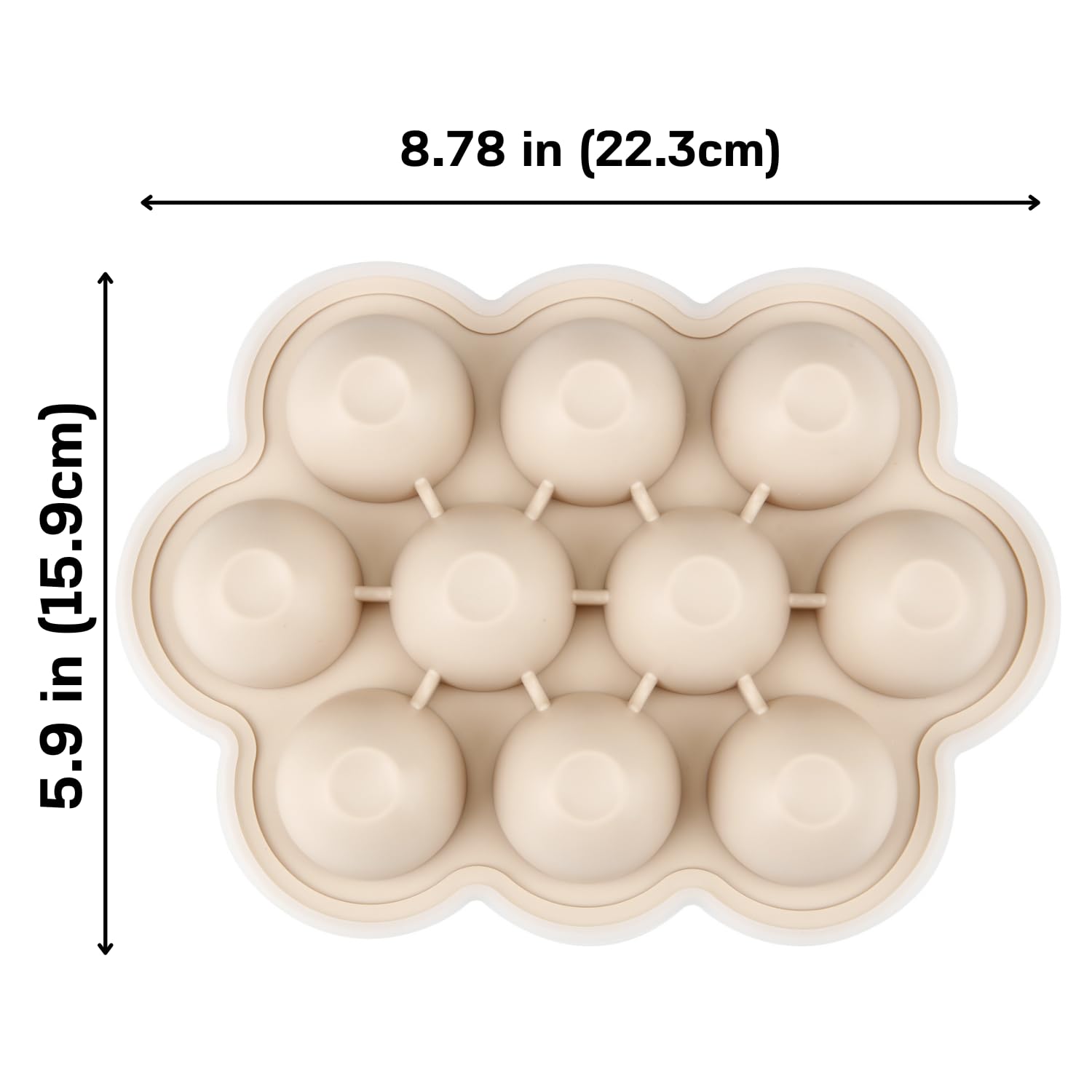 PandaEar 2 Pack Silicone Baby Food Freezer Trays with Lids - BPA-Free Storage Containers for Homemade Baby Food, Purees, Breastmilk & Fruits (Blue/Tan) | Perfect for Meal Prep, Baby Led Weaning & Organizing Small Portions in Fridge