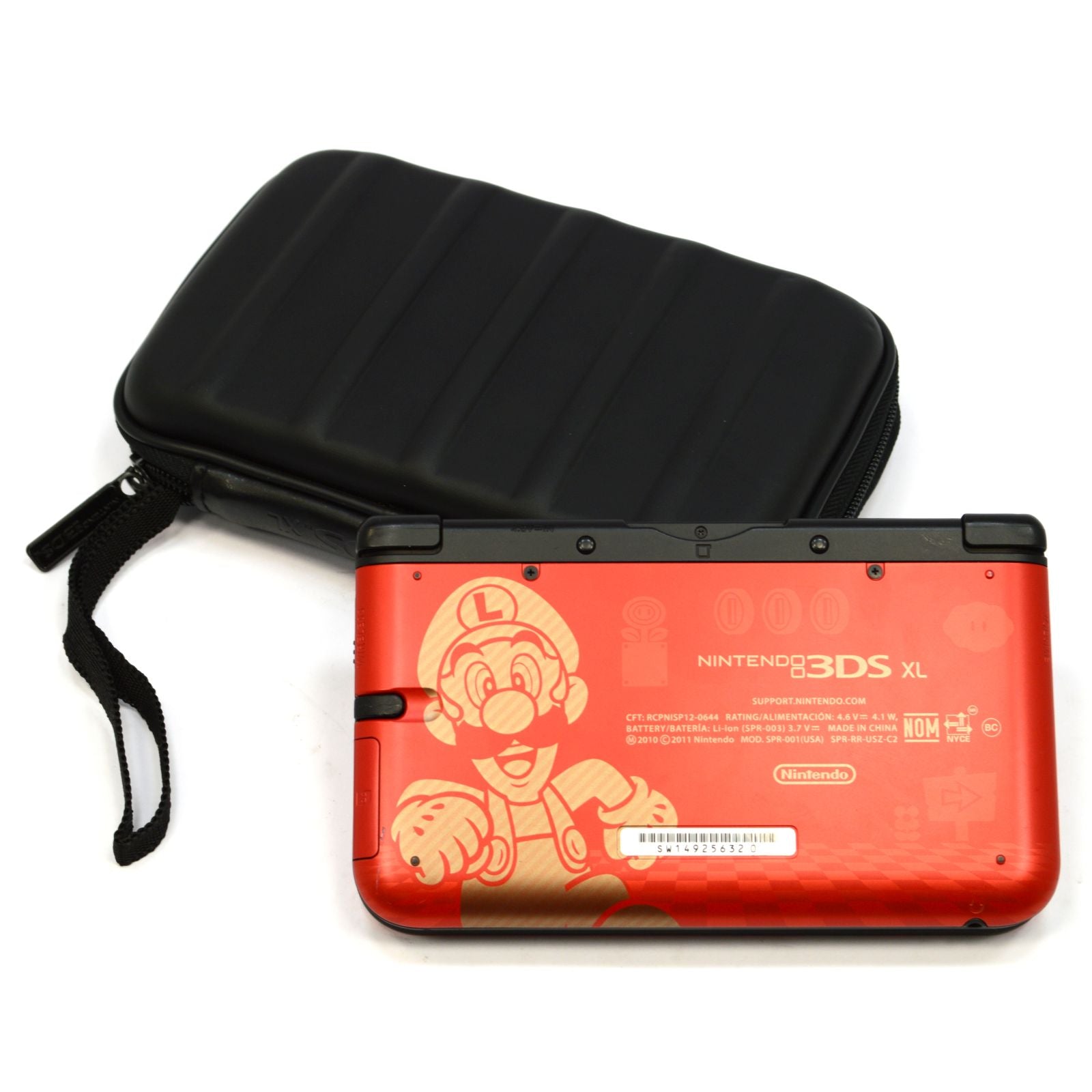 Refurbished Nintendo 3DS XL Limited Edition Super Mario Bros 2 Red Console with NFC Reader - Portable Gaming System for Kids & Adults, Perfect for Travel & Home Entertainment