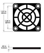 40mm Plastic Fan Guard - Pack of 10 Pieces | Durable Cooling Fan Protector for PC, Laptop, Electronics & Home Appliances