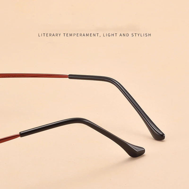 Bclear Women's Full Rim Oval Square Titanium Eyeglasses 48017 - Lightweight & Durable Frame for Work, Reading & Fashion (Available in Multiple Colors)