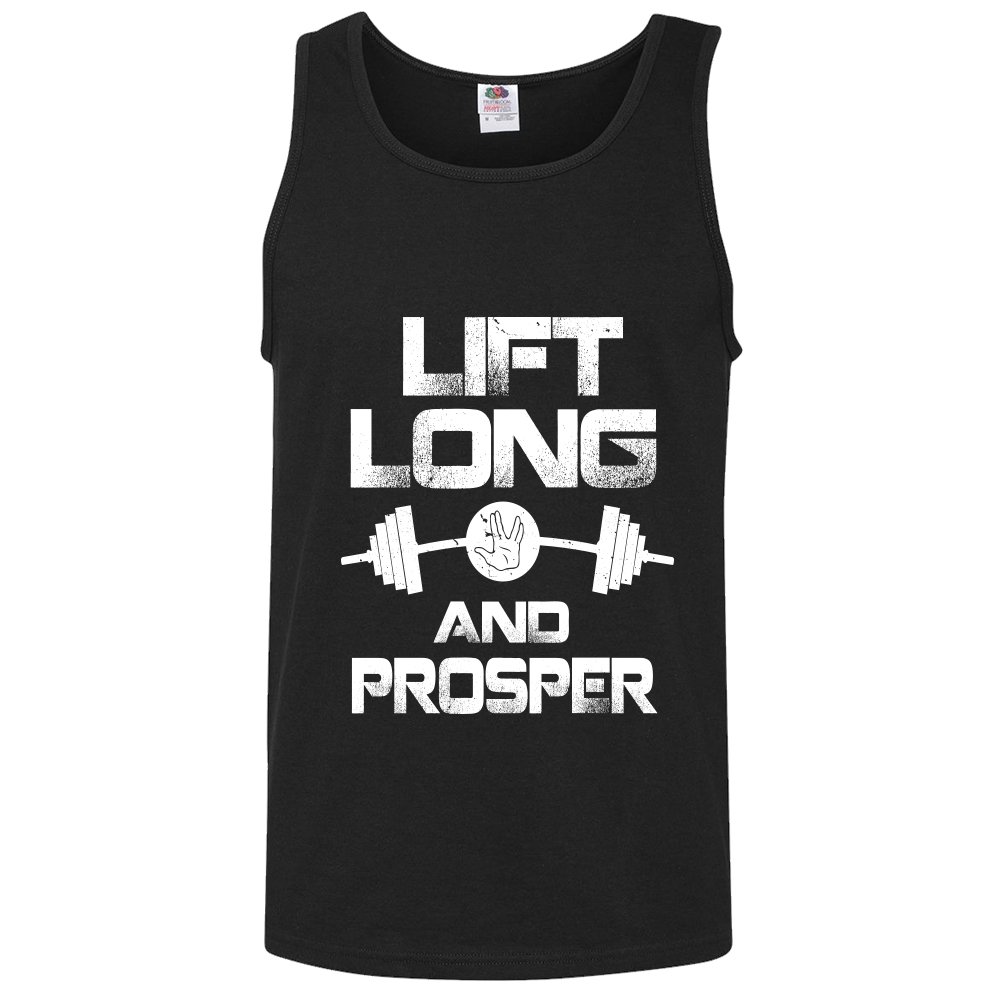 Lift Long and Prosper Men's Workout Tank Top - Gym & Fitness Training Shirt for Weightlifting, CrossFit & Bodybuilding