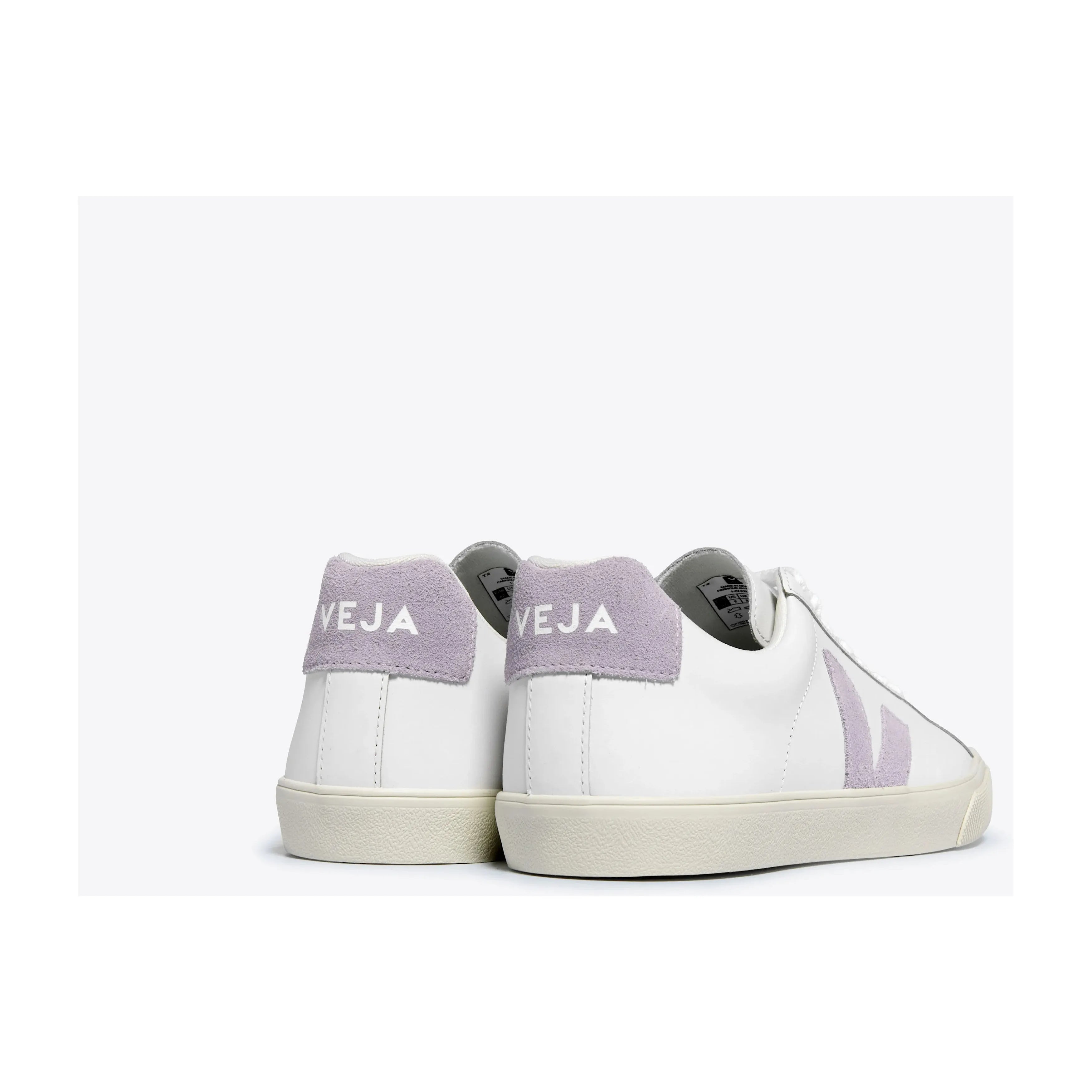 Veja Women's Esplar Leather Sneakers in White Parme - Comfortable & Stylish Vegan Shoes for Casual Wear, Work & Everyday Outfits