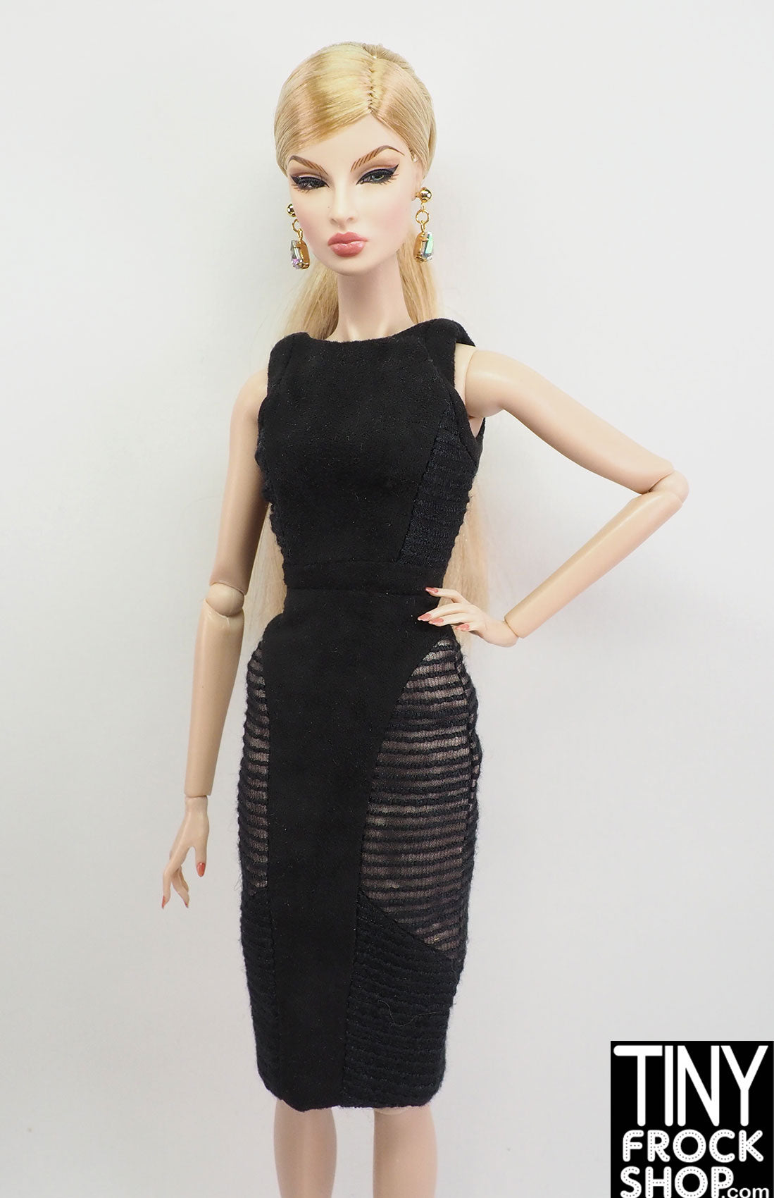 Stylish Dominique Black Pieced Dress for Women - Elegant Evening & Party Wear - Perfect for Date Nights, Cocktail Parties & Special Occasions
