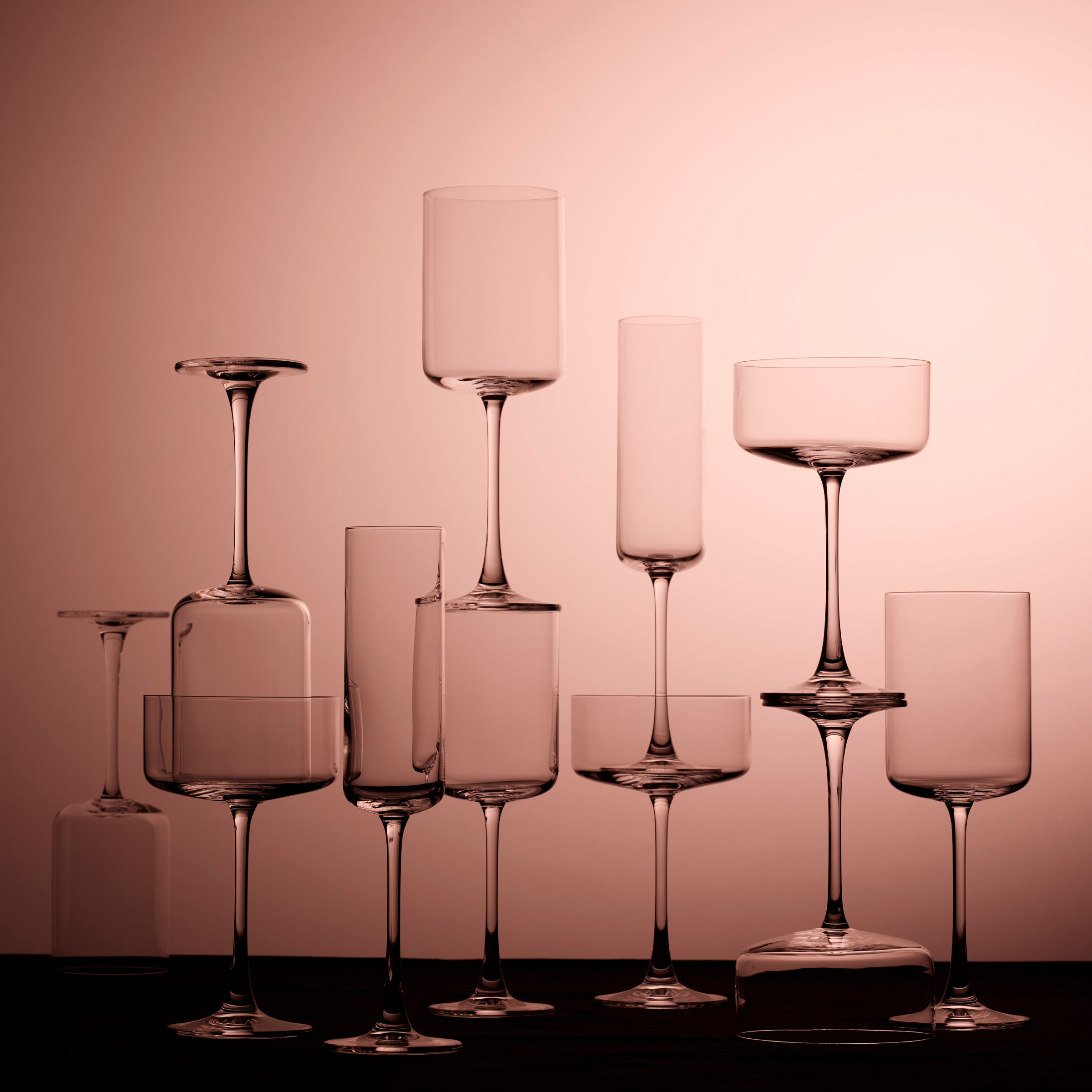 Premium Tuscany Classics Straight Coupe Glasses Set of 6 - Elegant Stemware for Wine Tasting, Cocktail Parties & Fine Dining