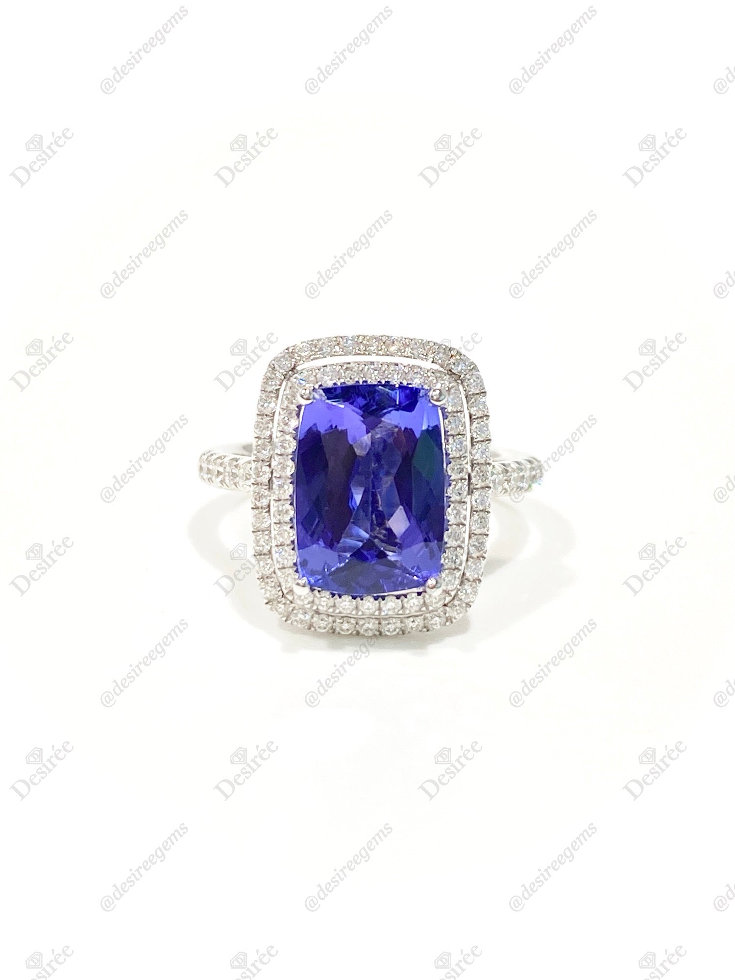 Natural Tanzanite 2.86 Carat Sterling Silver Ring for Women - Elegant Birthstone Jewelry Gift for Anniversary, Engagement & Special Occasions