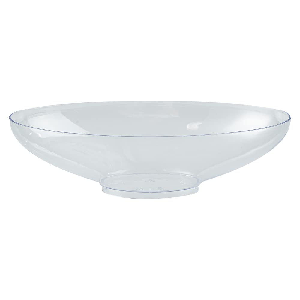 5.5 oz Clear Disposable Plastic Deli Cups with Lids - 100 Pack Oval Fruit & Appetizer Containers for Snacks, Desserts, Catering, Weddings & Birthday Parties | Perfect for Food Service, Takeout, Picnics & Party Plating
