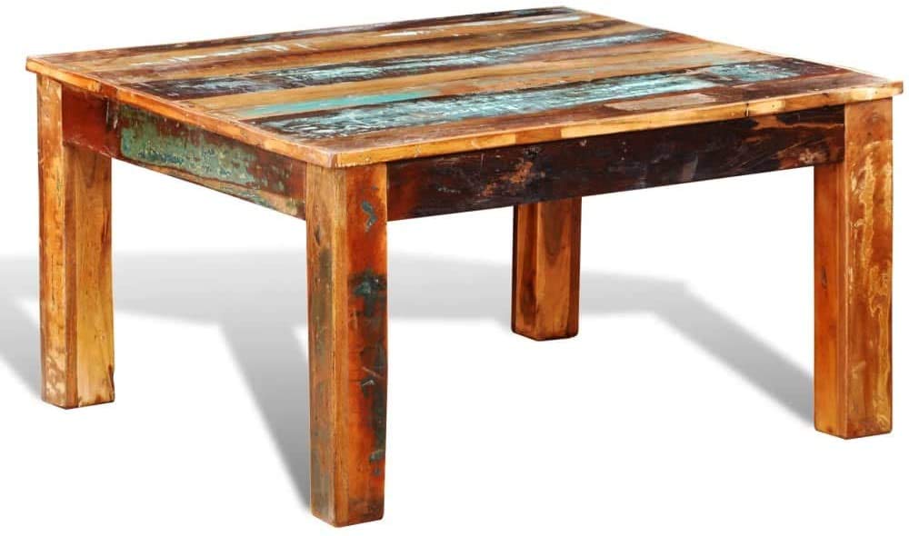 Rustic Reclaimed Wood Coffee Table - 31