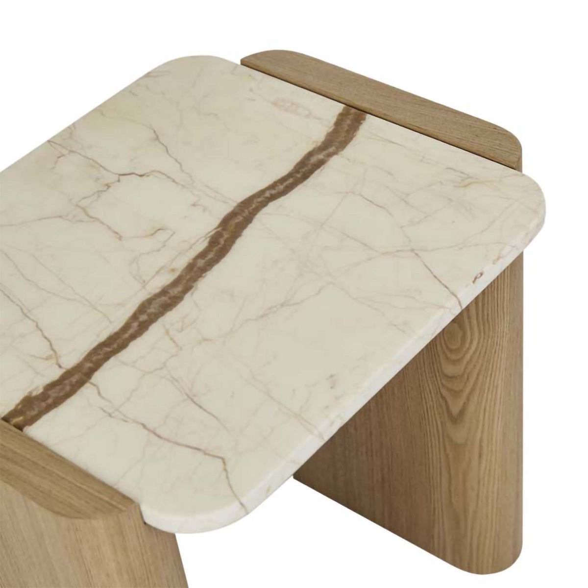 Floyd Marble Side Table - Modern Round Accent Table for Living Room, Bedroom, or Office - Durable & Stylish Home Decor Furniture