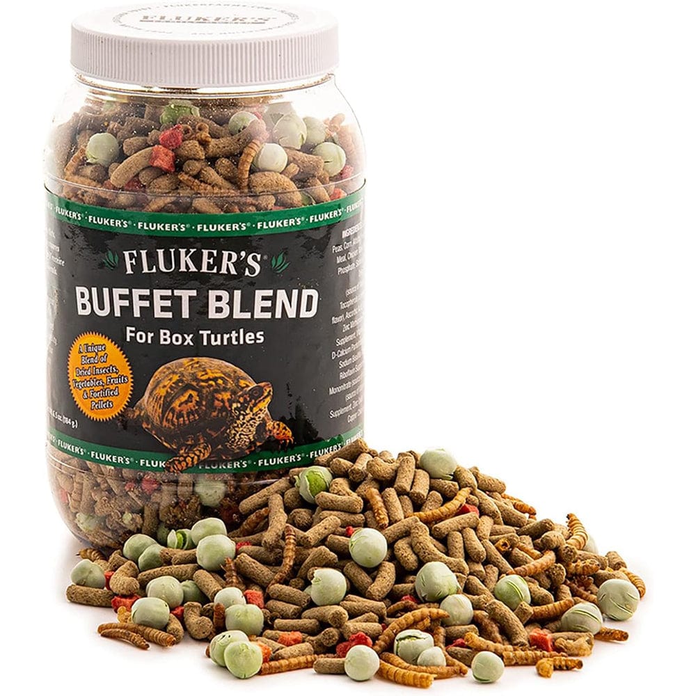 Fluker's Buffet Blend Box Turtle Food - Premium Nutritional Formula for Pet Turtles | Ideal for Daily Feeding & Habitat Nutrition