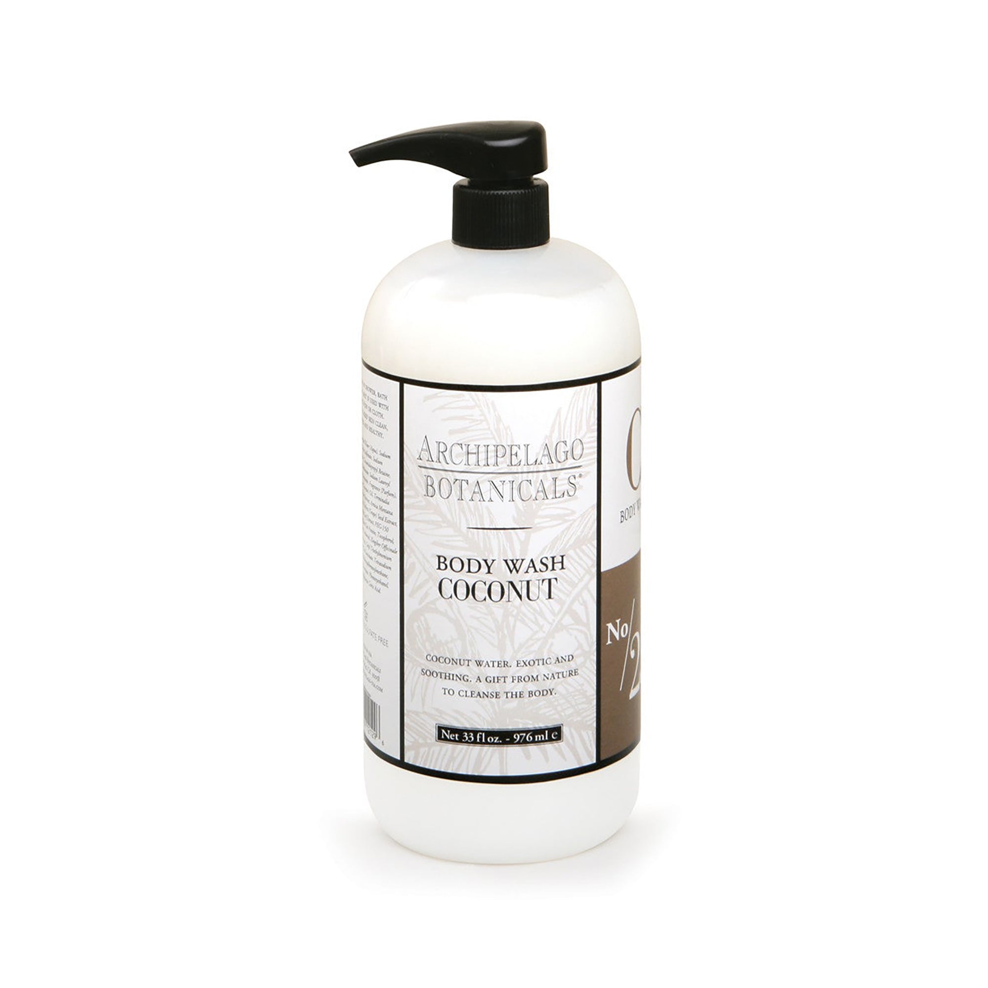 Organic Archipelago Coconut Body Wash - Hydrating & Nourishing for Dry Skin - Perfect for Shower & Spa Relaxation at Home