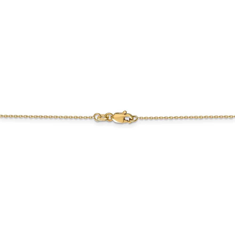 The Black Bow 14k Yellow Gold UVA X-Small Logo Necklace - Perfect for Graduation Gifts & Alumni Pride