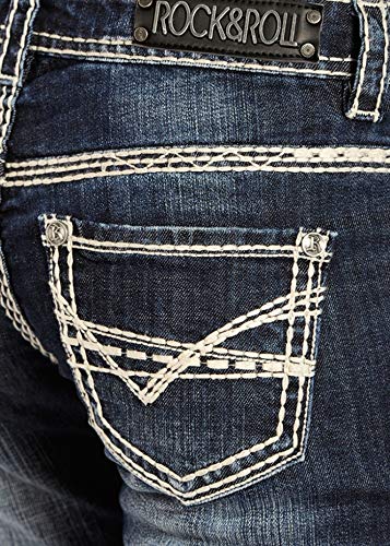 Rock and Roll Cowgirl Abstract V Riding Jeans - Stylish Women's Denim Pants for Western Riding, Country Concerts & Fashion Outfits
