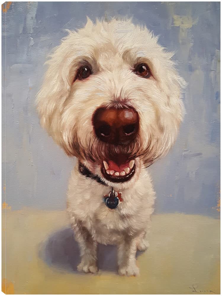 Lucia Heffernan Fine Art Canvas - Molly Canvas Wall Decor for Living Room, Bedroom, Office & More - Ready to Hang 24x32 Inch Painting - Perfect for Home, Dining Room & Bathroom Decor