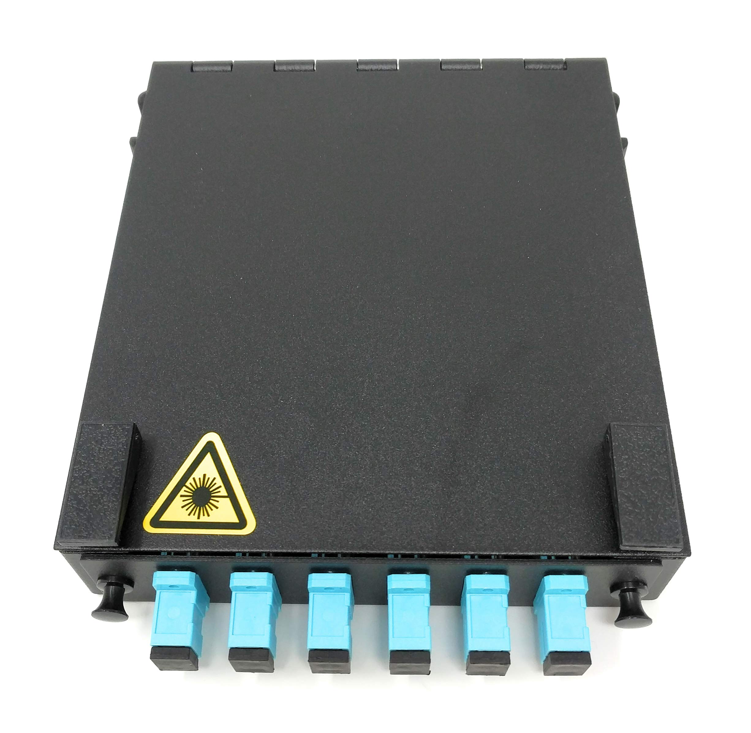 Ultra Spec Cables Wall Mount Fiber Enclosure with Spool - 6 Port SC-UPC OM3 Multimode Simplex LGX Panel for High-Speed Data Networks | Ideal for Data Centers, Telecom Rooms & Office Network Installations