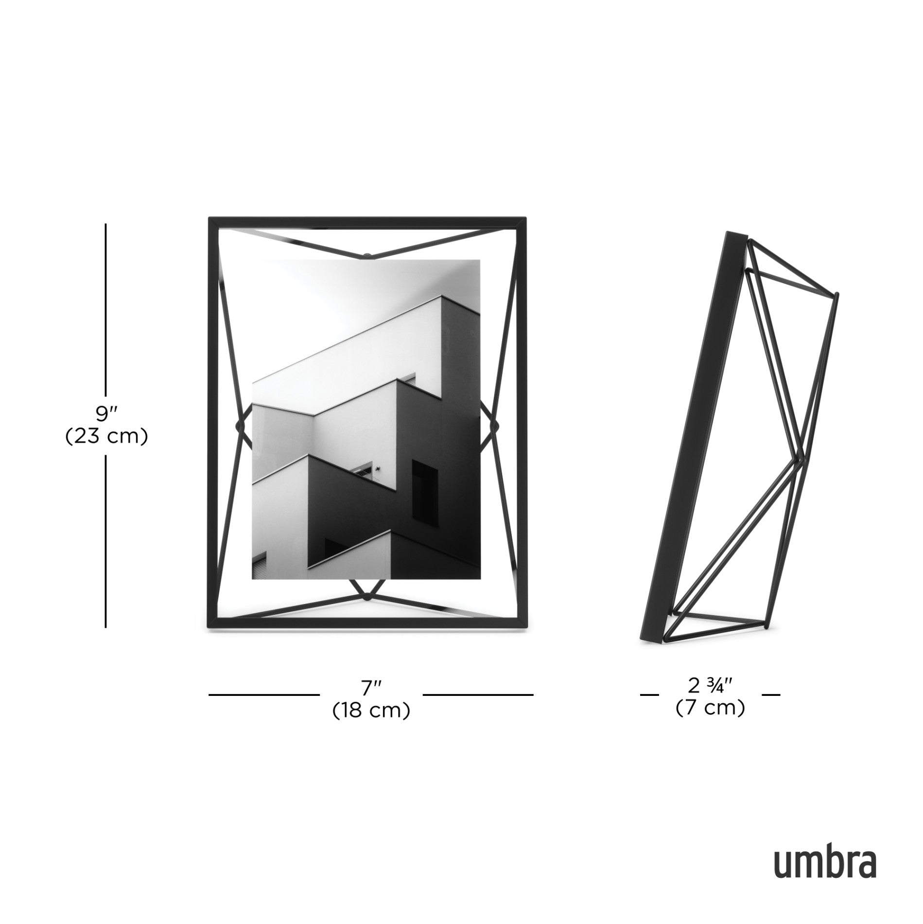 Prisma Picture Frame - Elegant Modern Photo Display for Wall & Tabletop - Perfect for Home Decor, Office, and Gift Giving