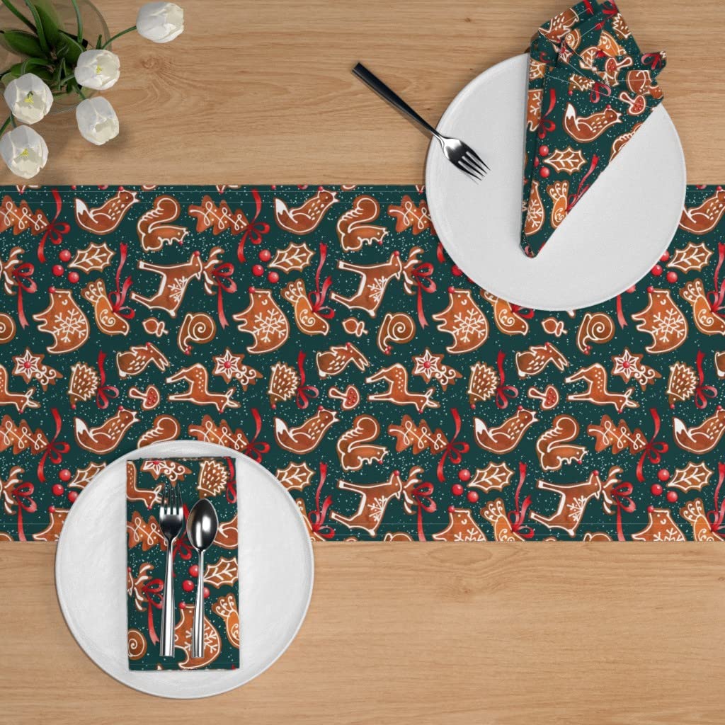 Custom Woodland Animals Christmas Table Runner - 72
