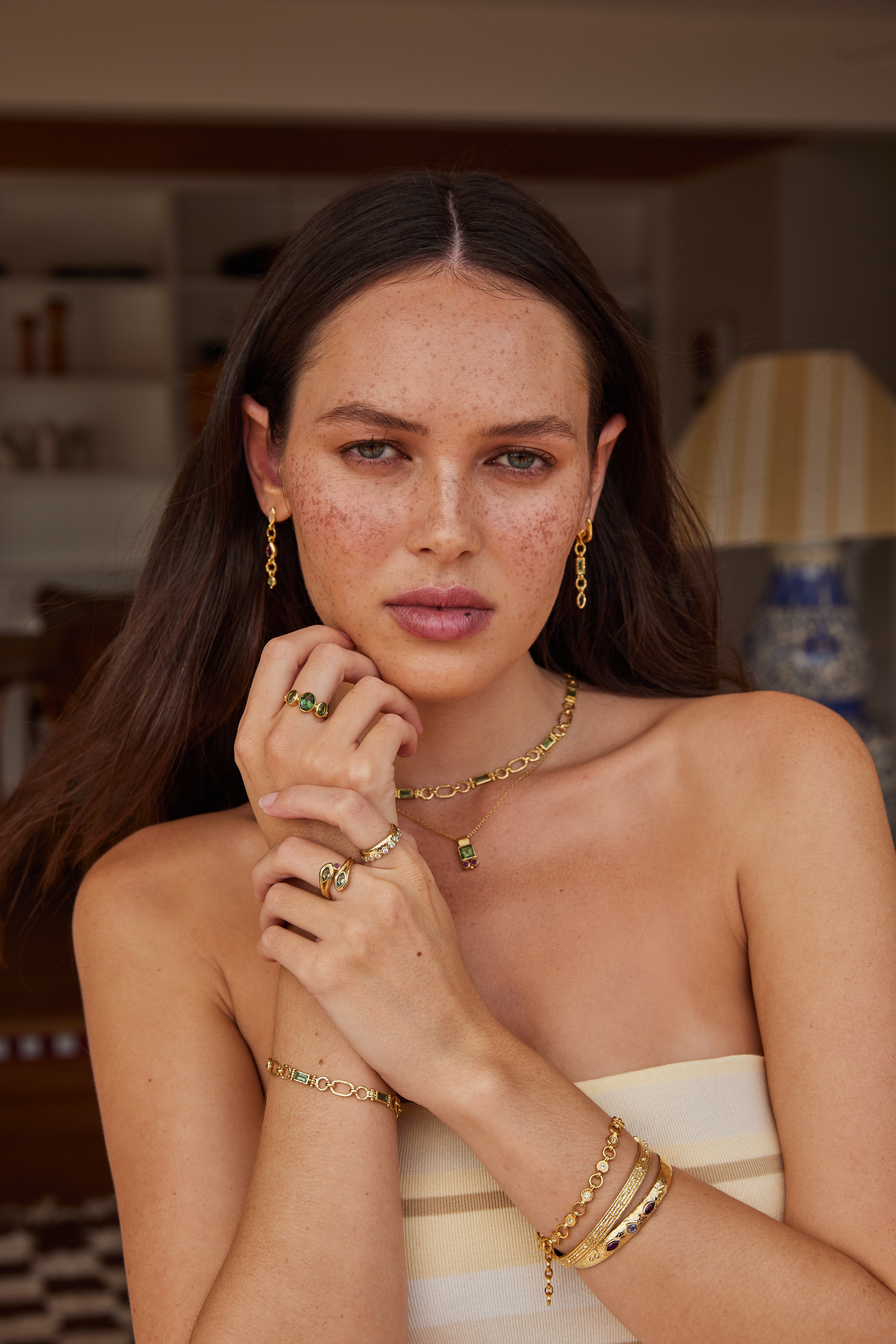 Calypso Gold Earrings for Women - 14K Solid Gold Hoop Earrings - Elegant & Dainty Jewelry for Everyday Wear, Parties & Special Occasions