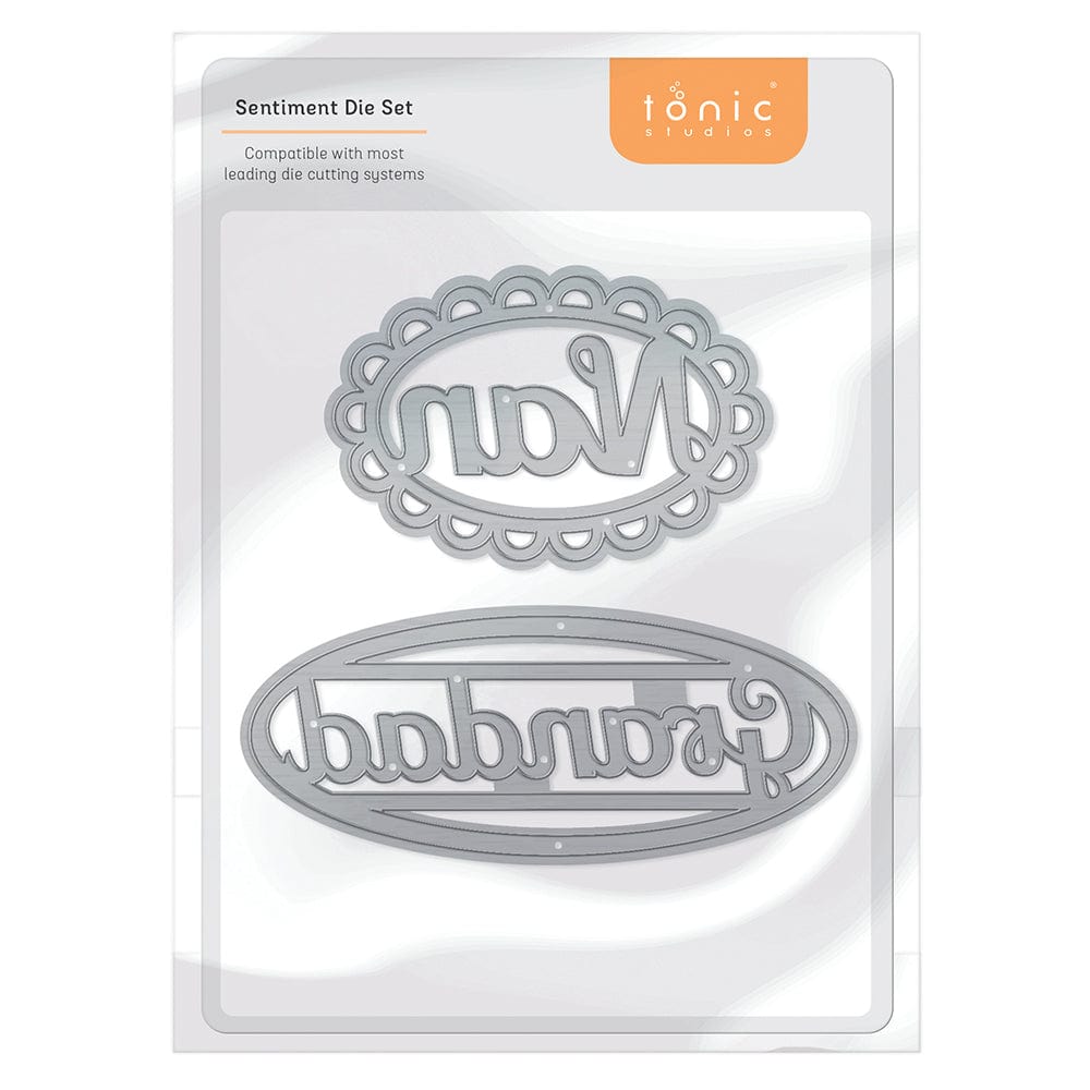 Tonic Studios Nan & Grandad Sentiment Die Set 3838E - Perfect for Scrapbooking, Card Making, and DIY Greeting Cards