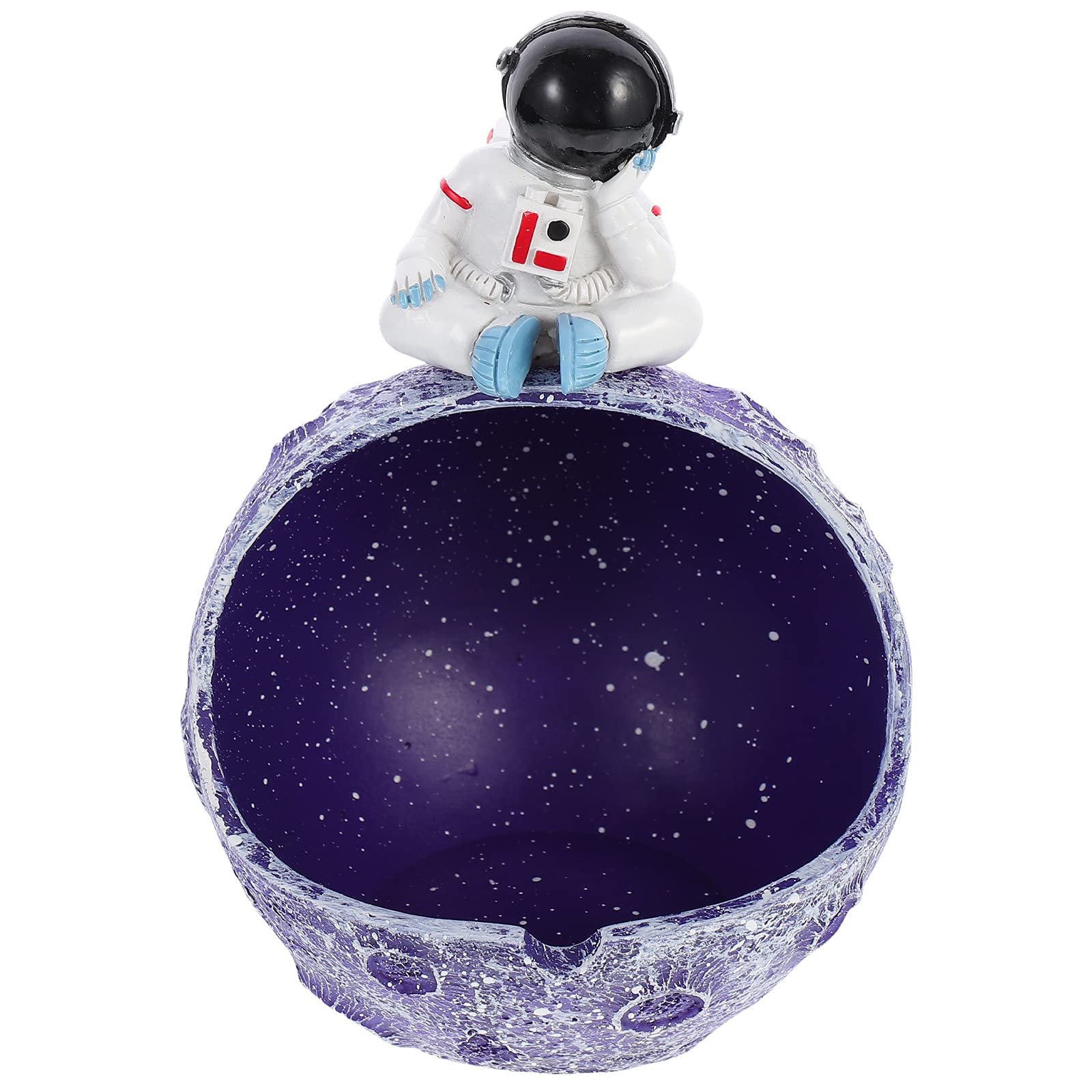 1Pc Astronaut Ashtray - Creative Resin Spaceman Ornament for Living Room Decor, Home Decoration & Celebration Party Gifts - Perfect for Smoking Accessories, Space Theme Parties & Unique Home Decor Ideas