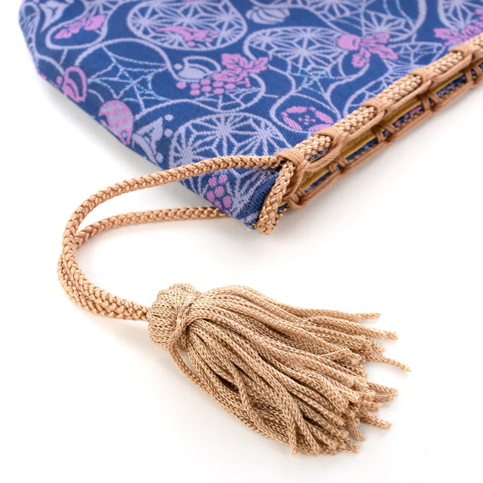 Nishijin Ori Small Drawstring Bag - Handmade Japanese Traditional Craft Purse from Kyoto | Perfect for Halloween Costumes, Cosplay & Gift Giving