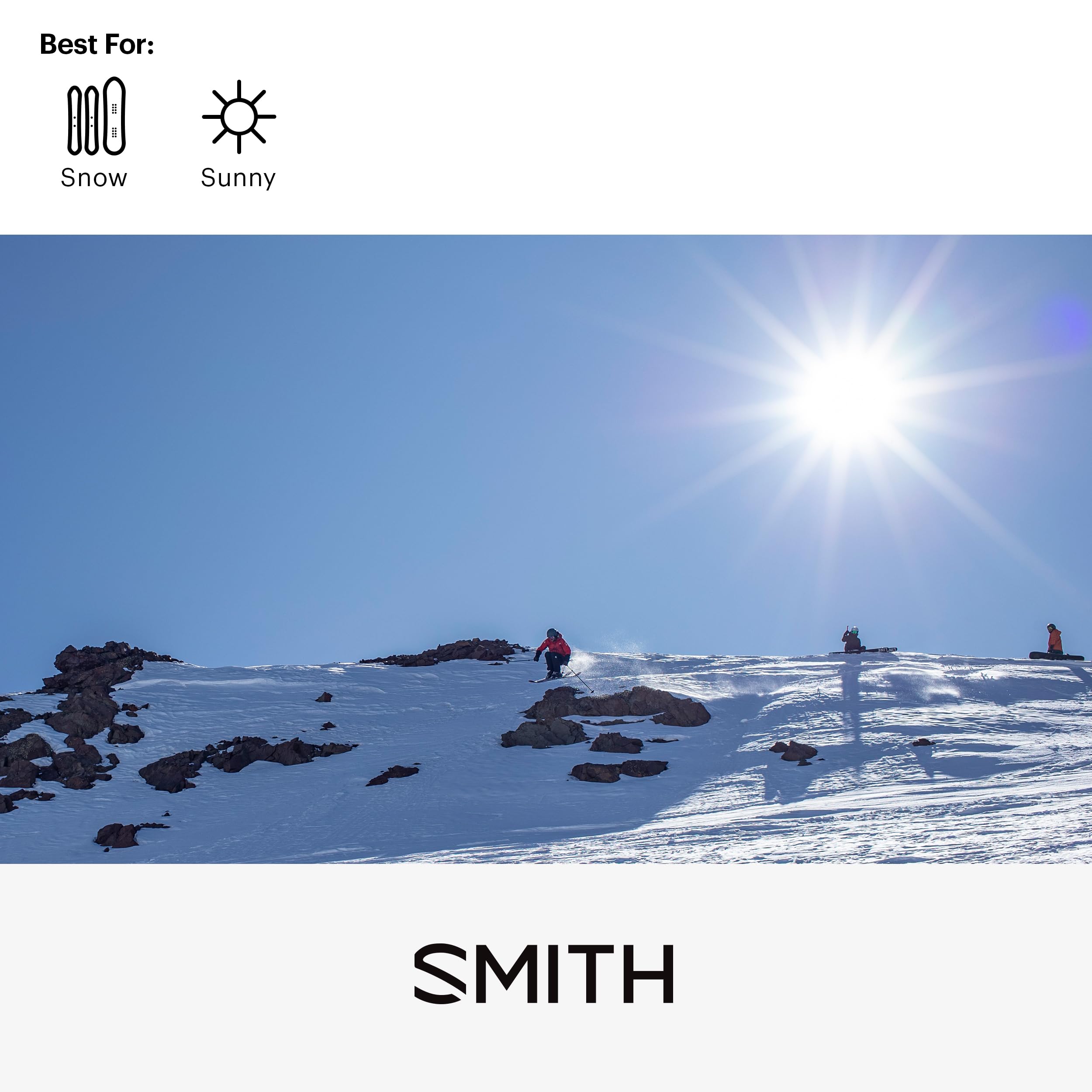 SMITH Optics Venture Sunglasses - Polarized Sports Sunglasses for Skiing, Snowboarding, Cycling & Outdoor Activities - UV Protection for Men & Women - Perfect for Mountain Adventures & Water Sports