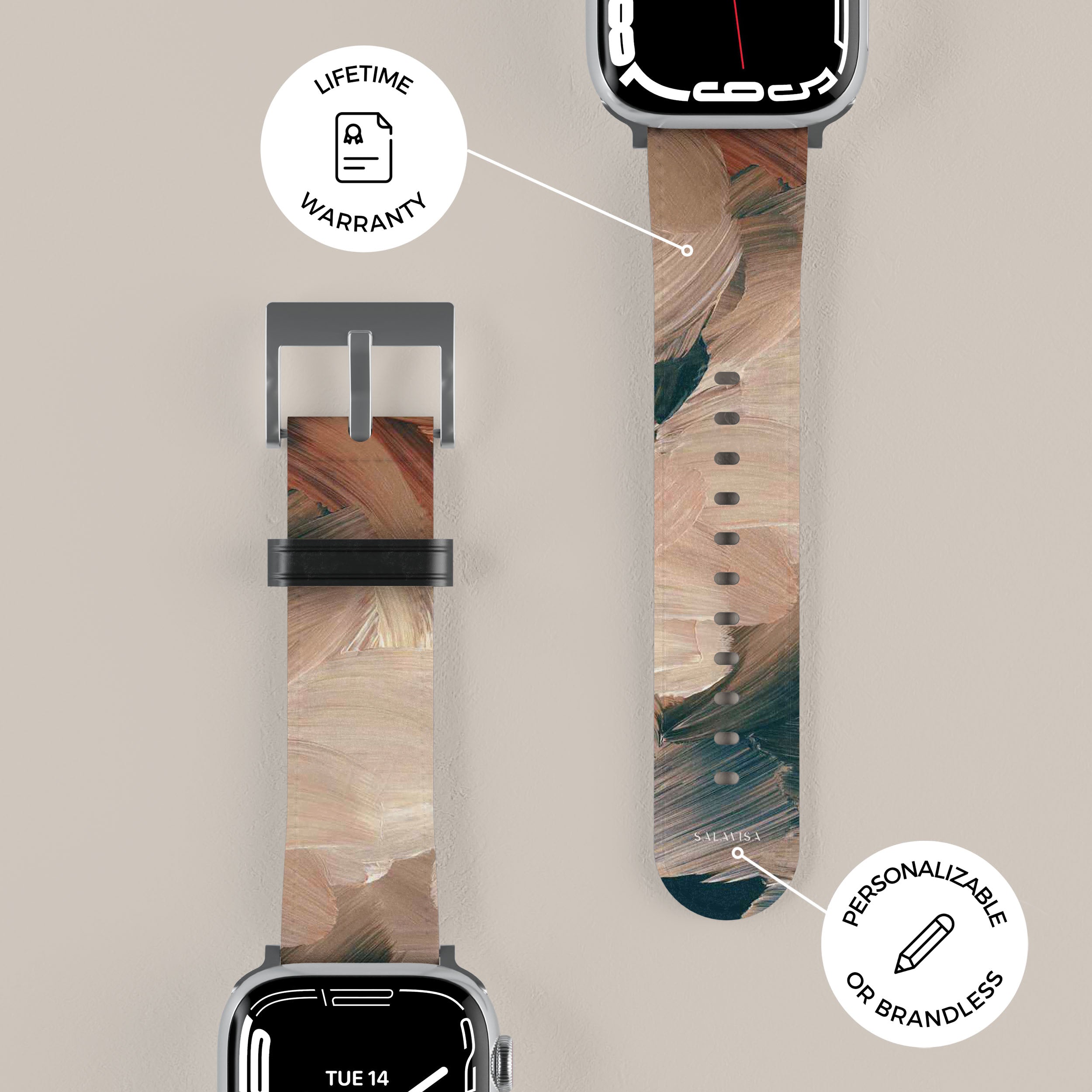Soft Silicone Veil Hushed Apple Watch Band - Comfortable & Durable Replacement Strap for Workout, Running & Everyday Wear