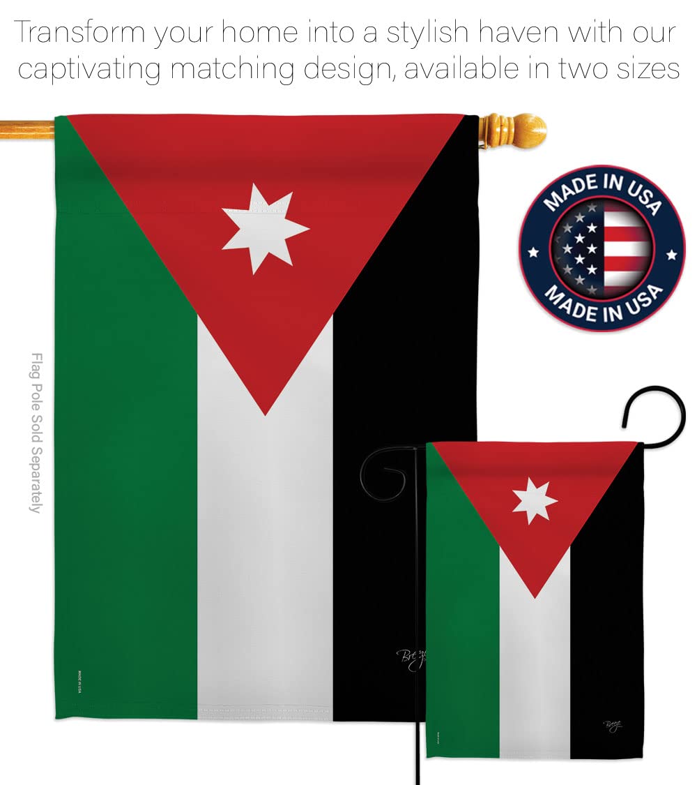 Jordan Nationality House Flag Set - 28
