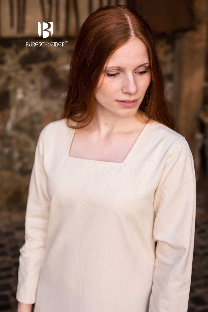 Johanna Natural Slip Dress for Women - Comfortable & Breathable Underdress for Everyday Wear - Perfect for Layering Under Dresses, Skirts, or Tunics