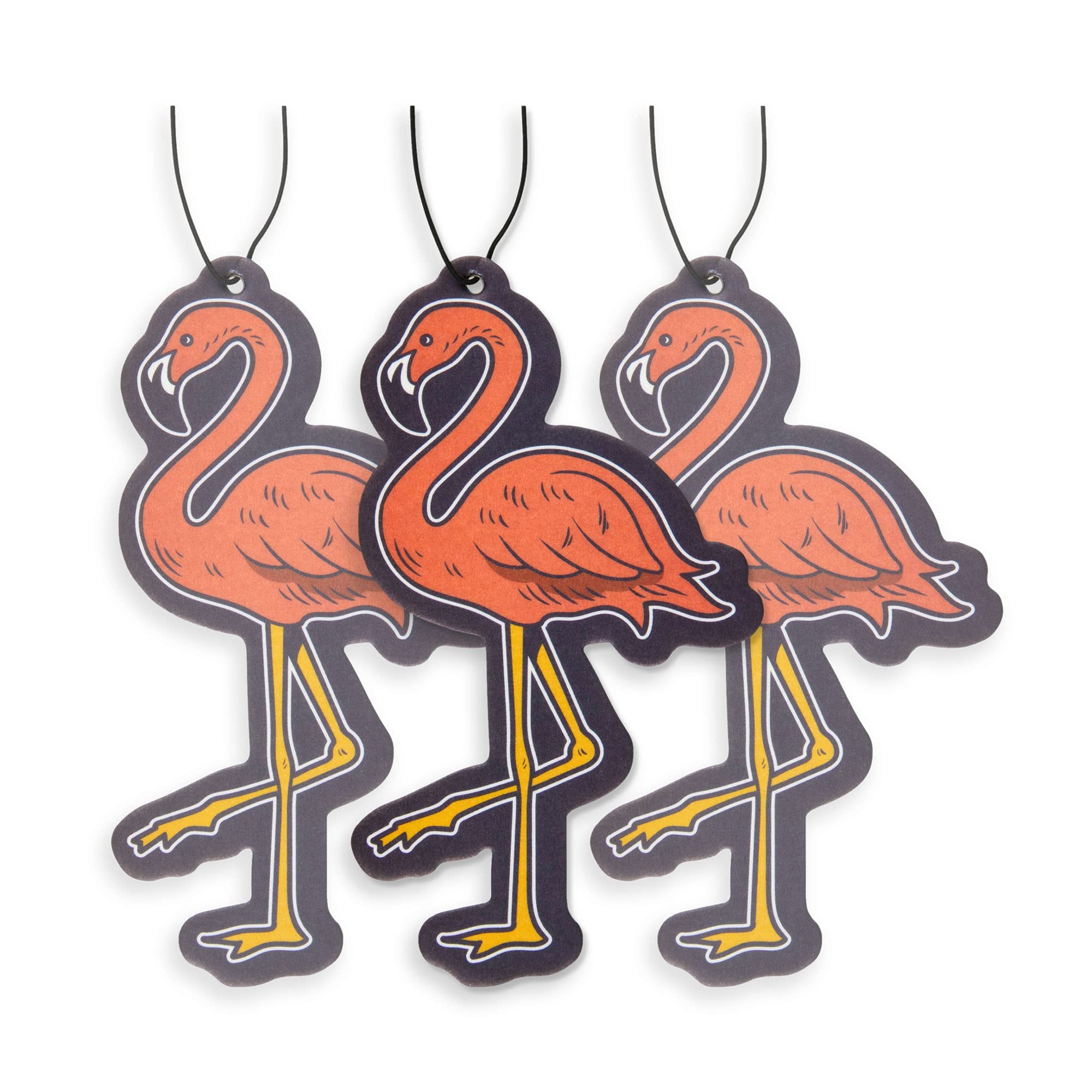 Premium Flamingo Car Air Freshener 3 Pack - Natural Essential Oil Scent | Long-Lasting Fragrance for Cars, Trucks & SUVs | Perfect for Road Trips, Commuting & Gifts