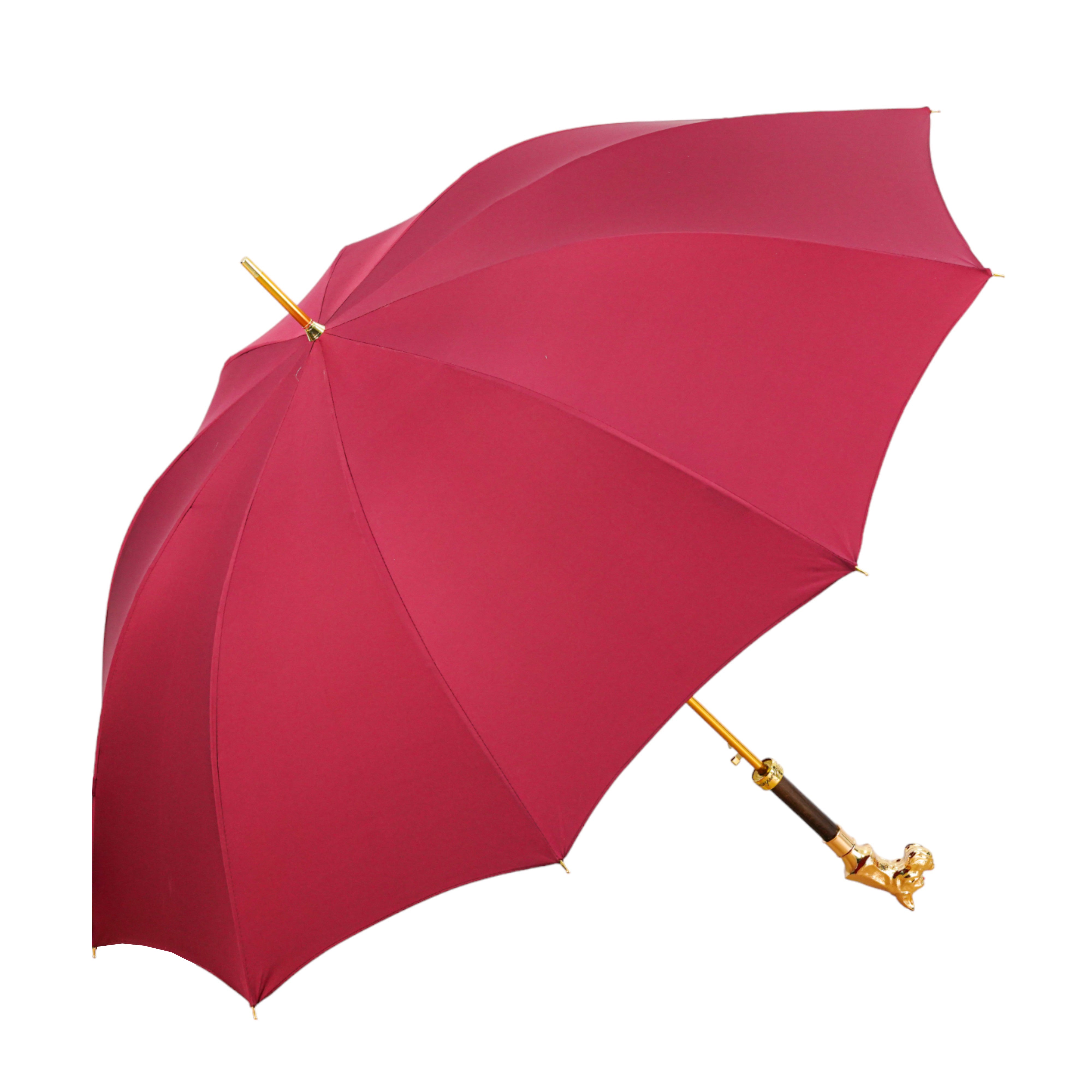 Premium Men's Luxury Umbrella with 24K Gold Dog Handle - Windproof & Waterproof for Business, Travel & Outdoor Use