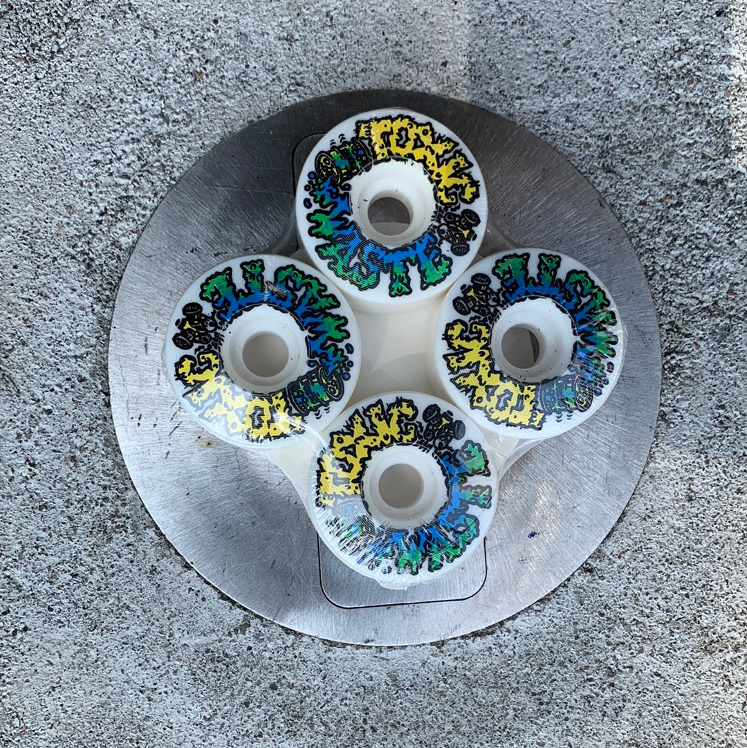 Toxic Waste Wheels - High-Performance Skateboard Wheels for Street & Park Riding - Perfect for Skaters & Longboarders